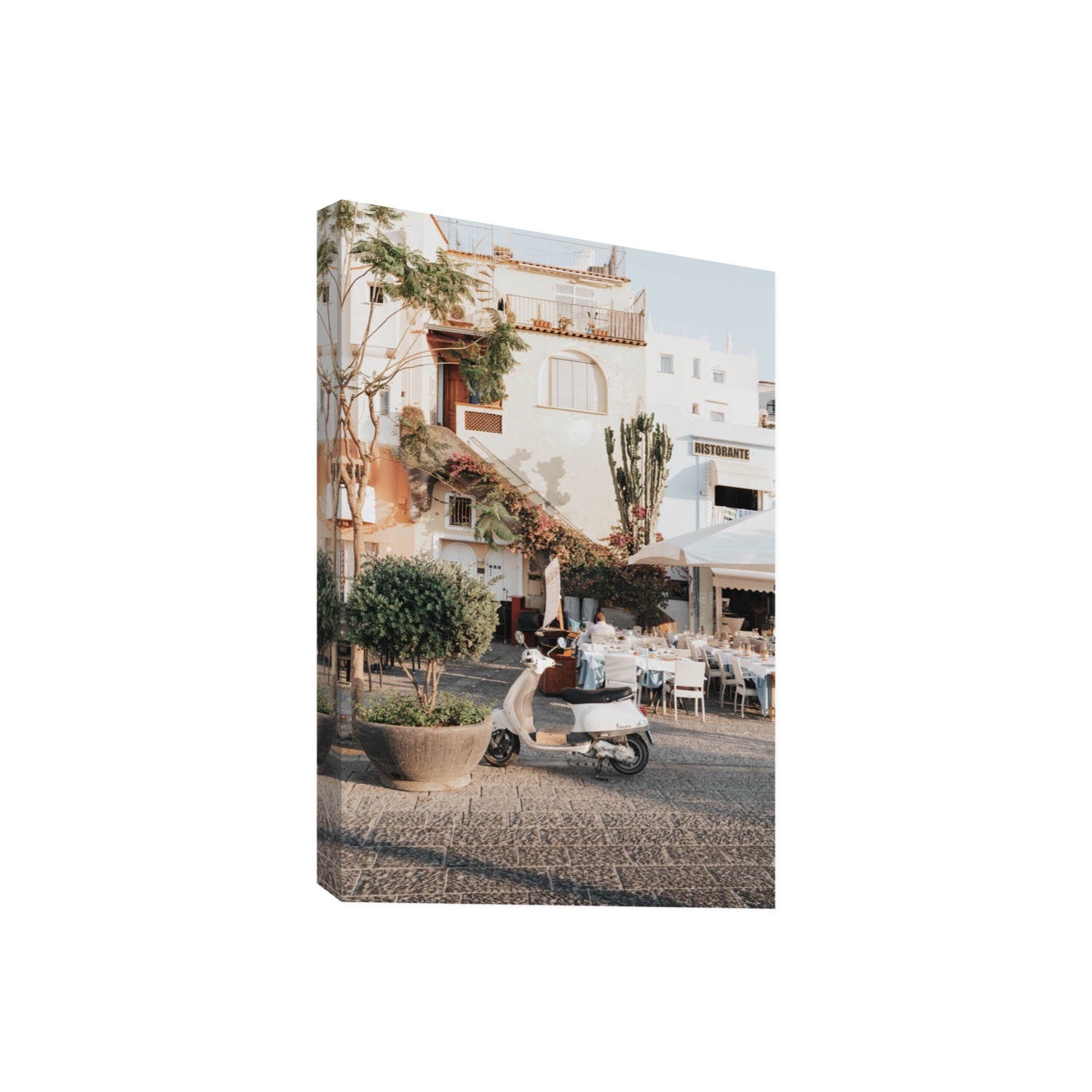 Ristorante Ischia Italian Mediterranean decor wall art Giant stretched canvas print
