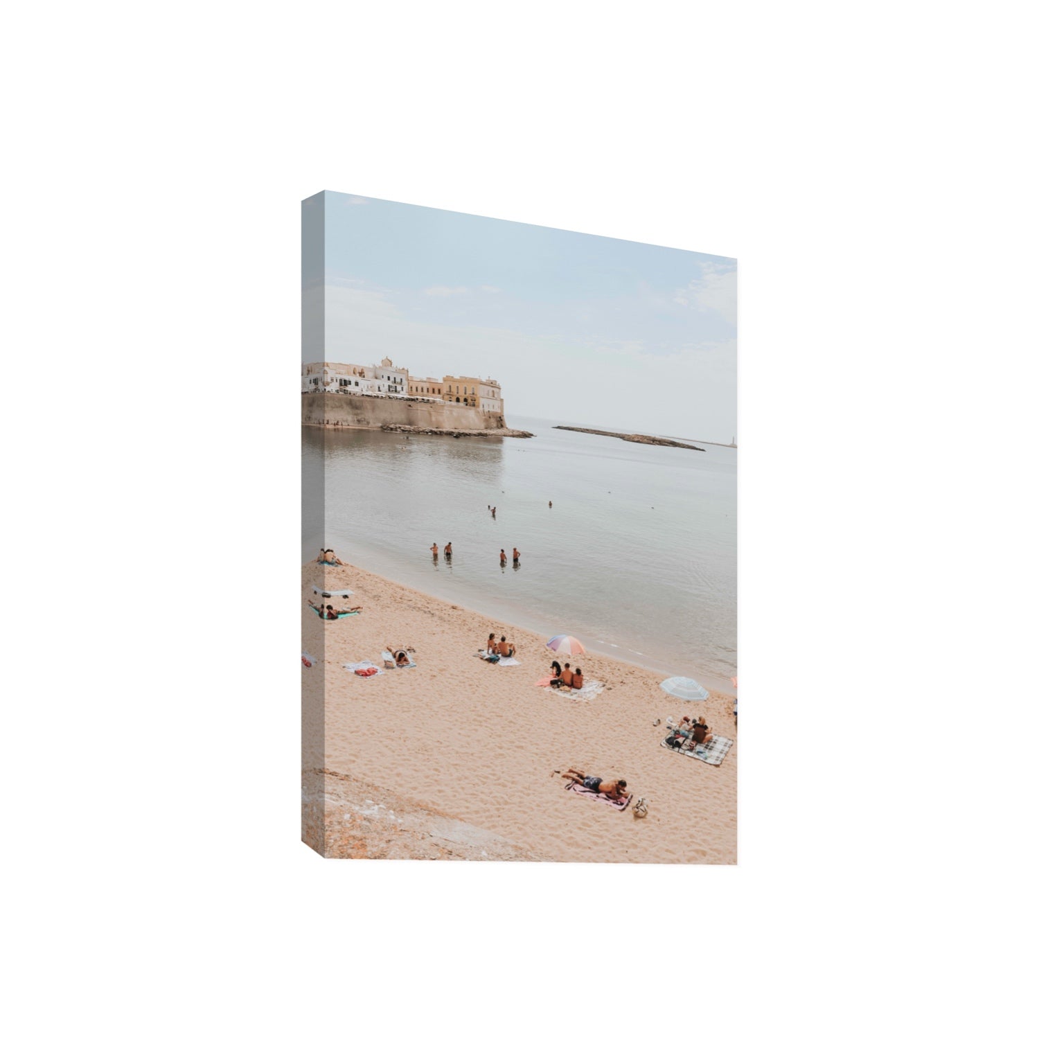 Spiaggia della Purita Puglia coastal art print Giant stretched canvas print