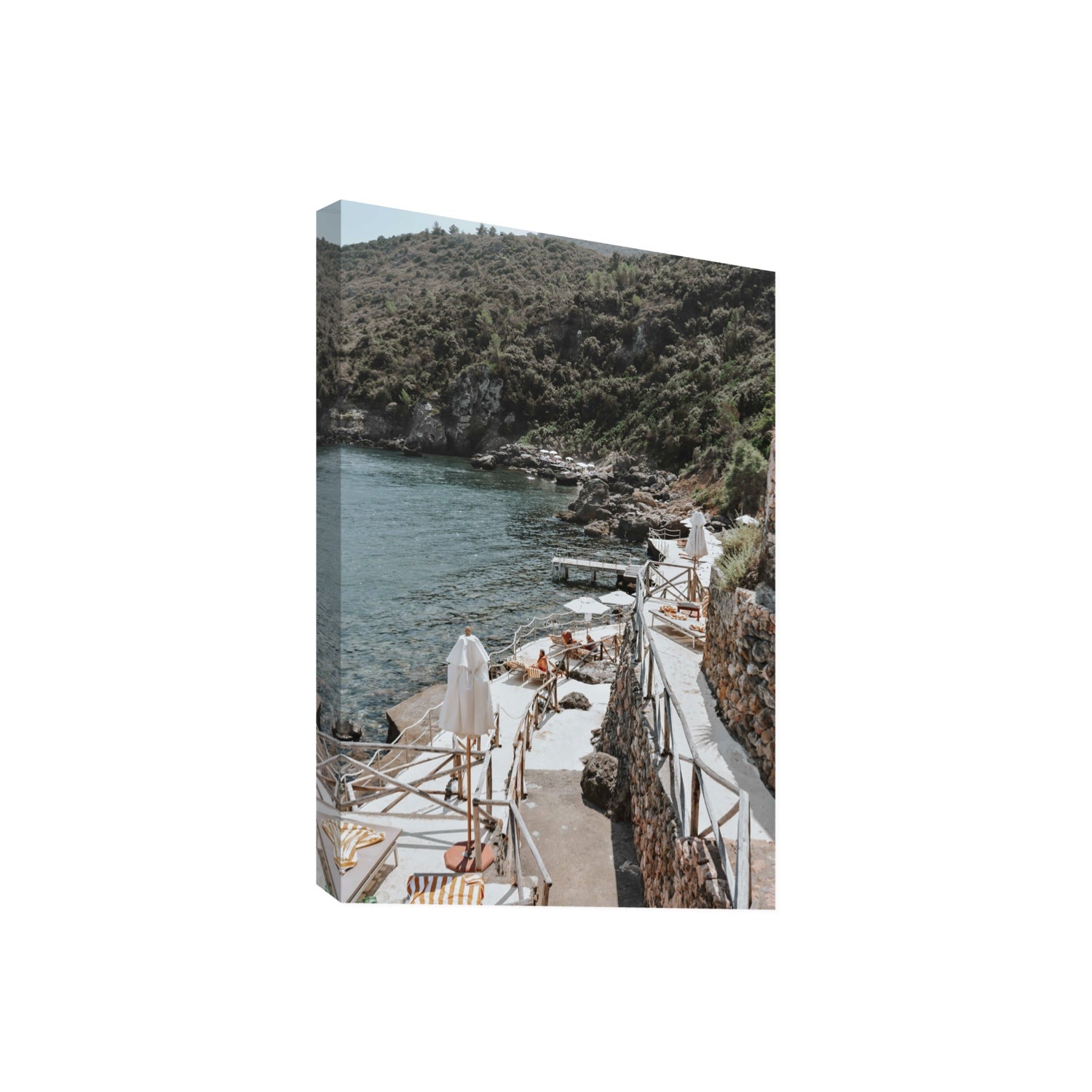 L'Estate Tuscany coastal Italian wall art Giant stretched canvas print