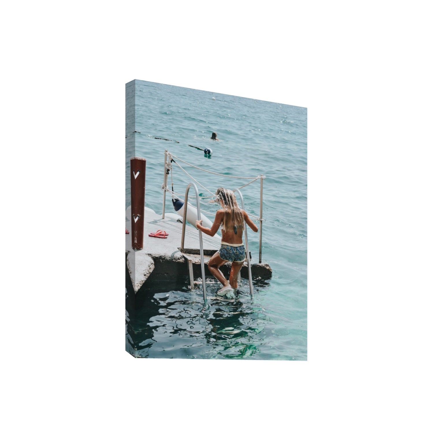 Little Mermaid Capri Mediterranean wall art Giant stretched canvas print