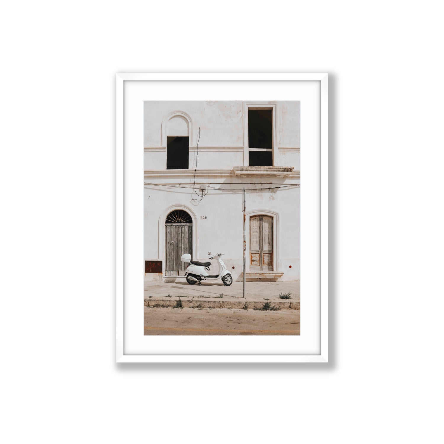 Radiant Ride fine art print, Puglia, Italy, Large, White Frame · Matboard, Fine Art Print