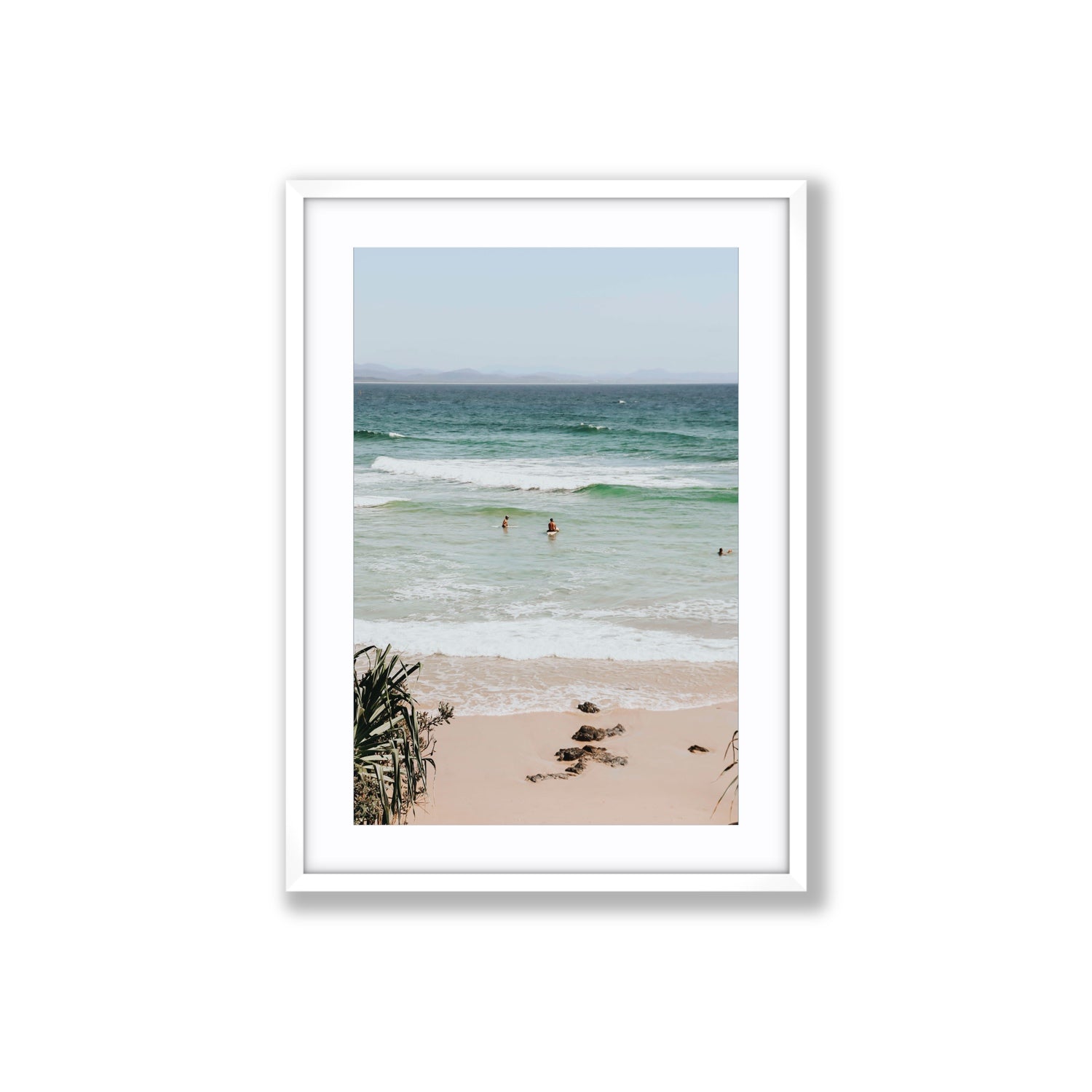 Lets Go Trippin' fine art print, Byron Bay, Australia, Large, White Frame · Matboard, Fine Art Print