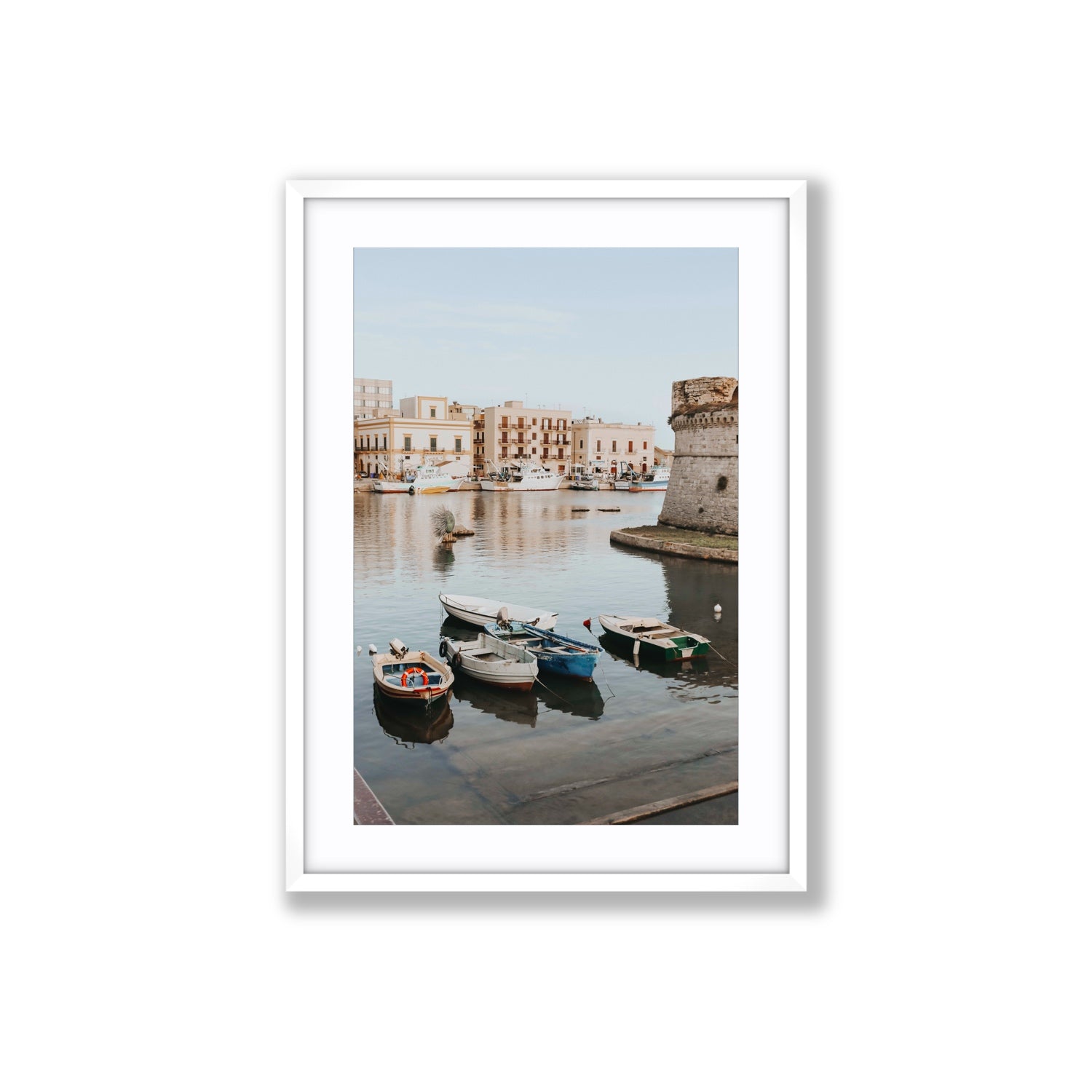 Fishing Legacy fine art print, Puglia, Italy, Large, White Frame · Matboard, Fine Art Print