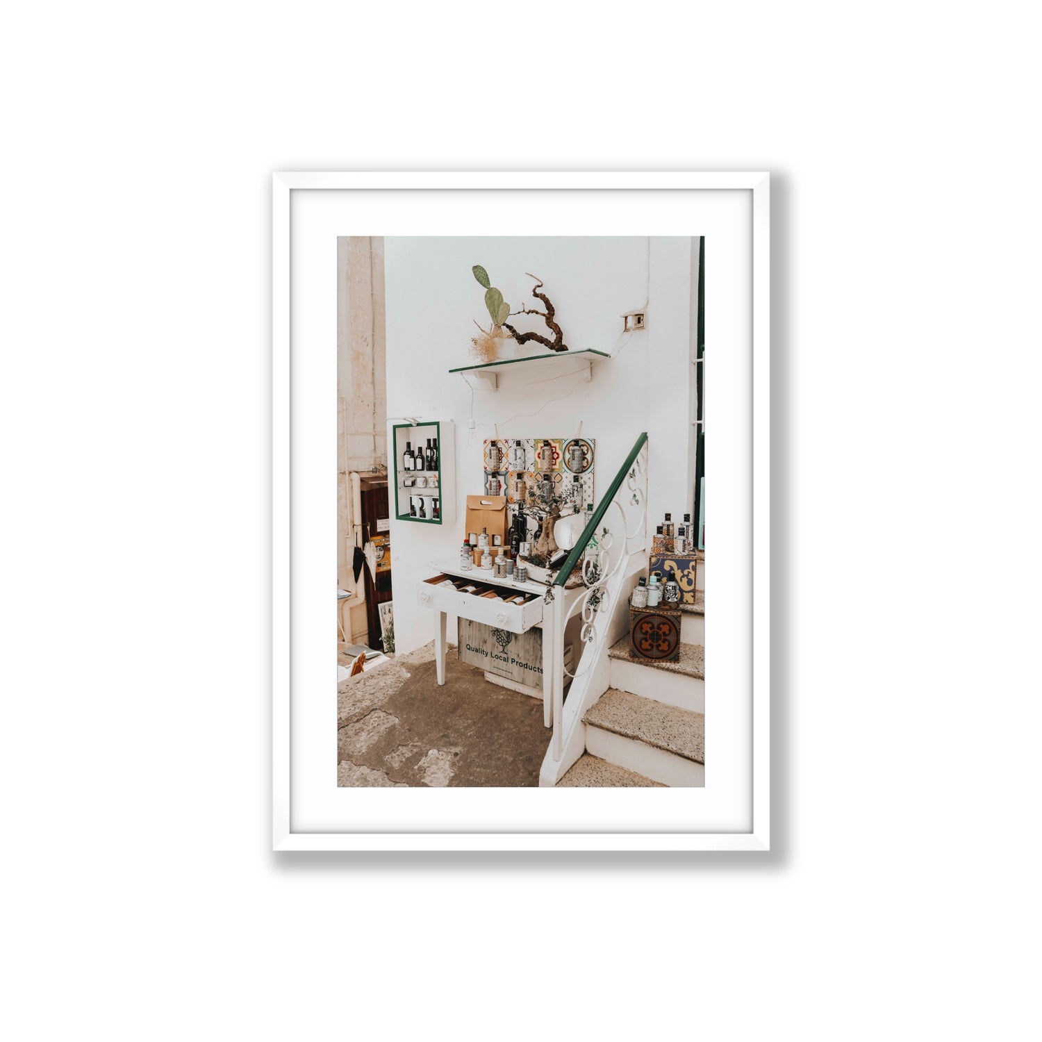 Liquid Gold fine art print, Puglia, Italy, Large, White Frame · Matboard, Fine Art Print