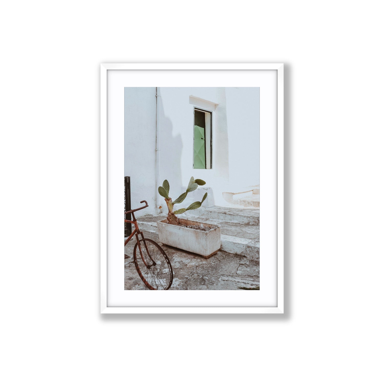 Simple Harmony fine art print, Puglia, Italy, Large, White Frame · Matboard, Fine Art Print