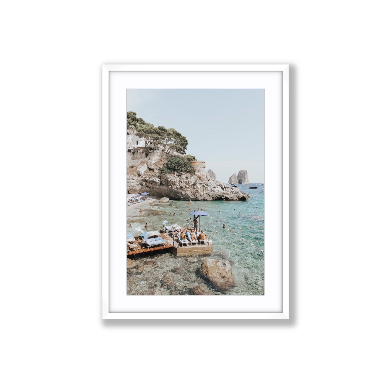 The Sweet Life fine art print, Capri, Italy, Large, White Frame · Matboard, Fine Art Print