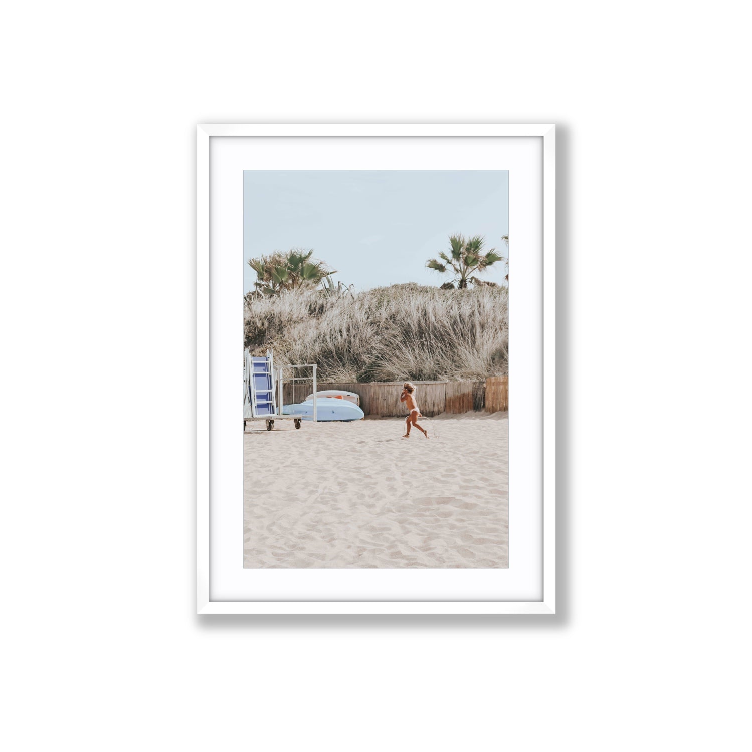 Little Explorer fine art print, Puglia, Italy, Large, White Frame · Matboard, Fine Art Print
