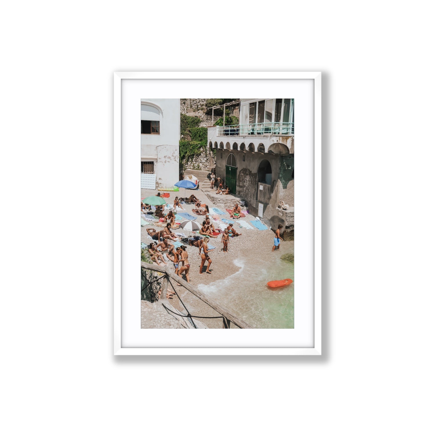 The Sunbathers Oasis fine art print, Capri, Italy, Large, White Frame · Matboard, Fine Art Print
