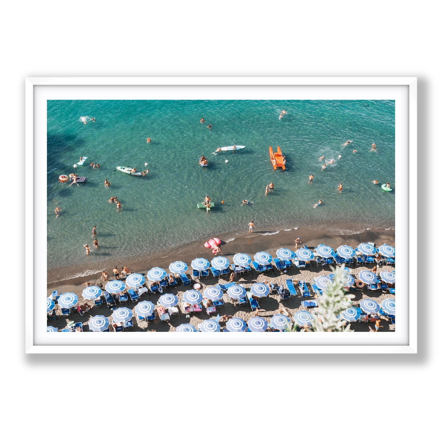 The Sea of Tranquility fine art print, Sorrento, Italy, Statement, White Frame · Matboard, Fine Art Print