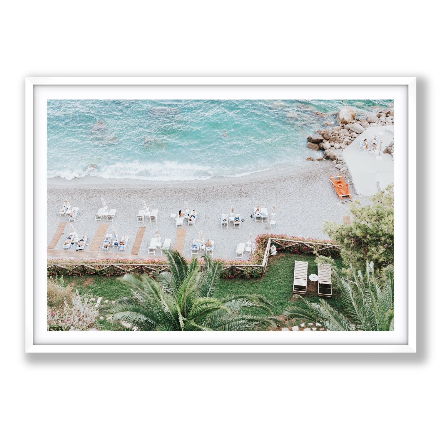 Elysian fine art print, Amalfi, Italy, Statement, White Frame · Matboard, Fine Art Print