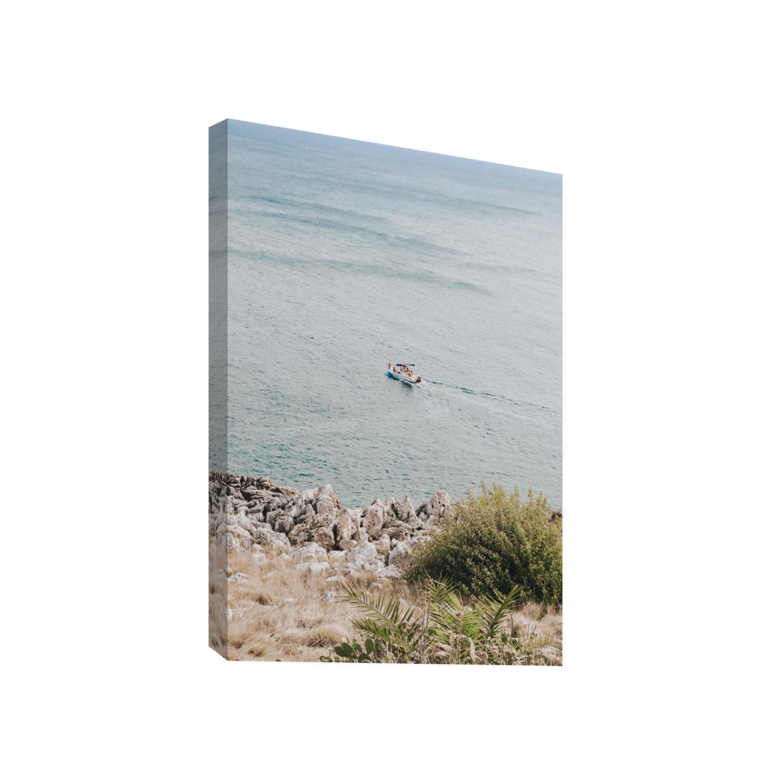 Puglian Departure Puglia coastal Italian wall art Gallery stretched canvas print