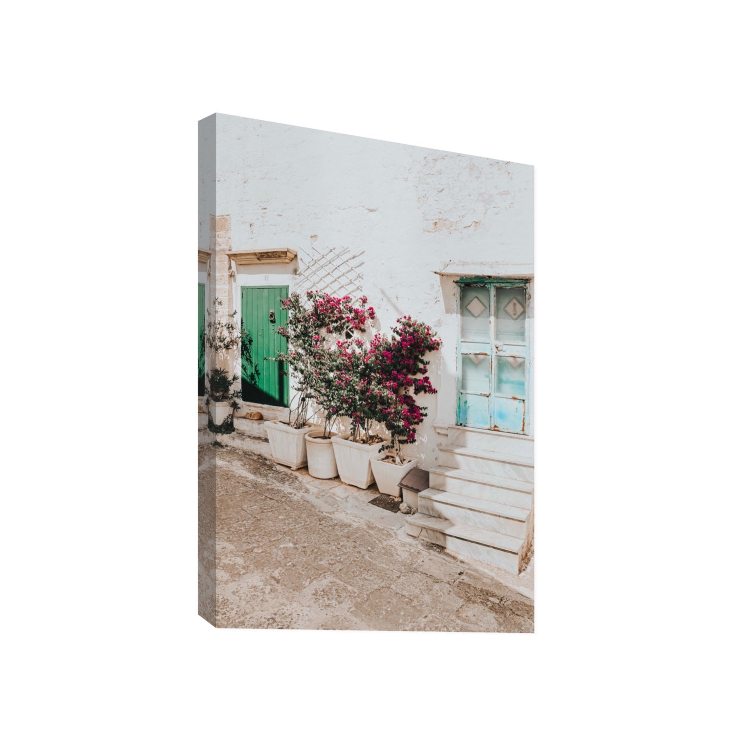 Floral Canvas Puglia Ostuni wall art Gallery stretched canvas print