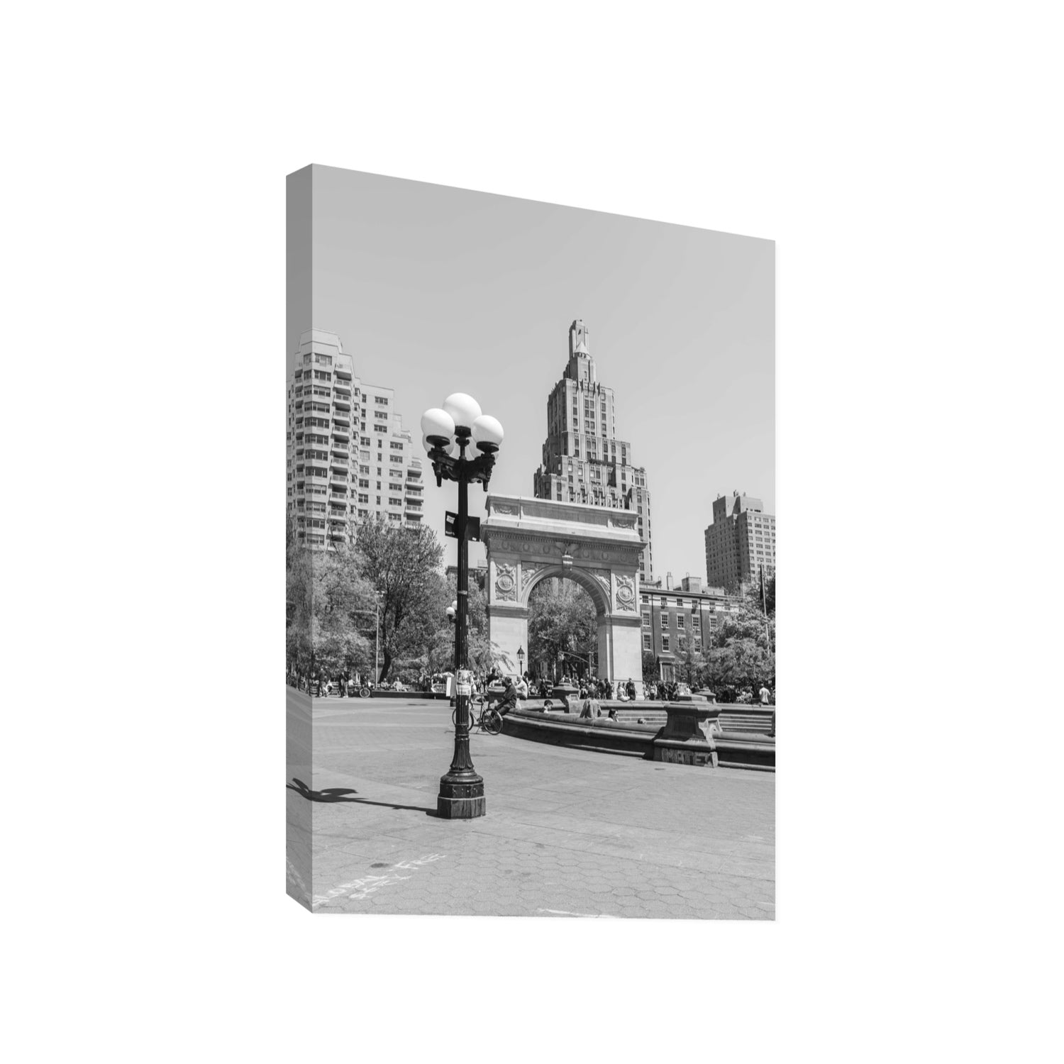 Pole Position New York NYC Black & White wall art Gallery stretched canvas print