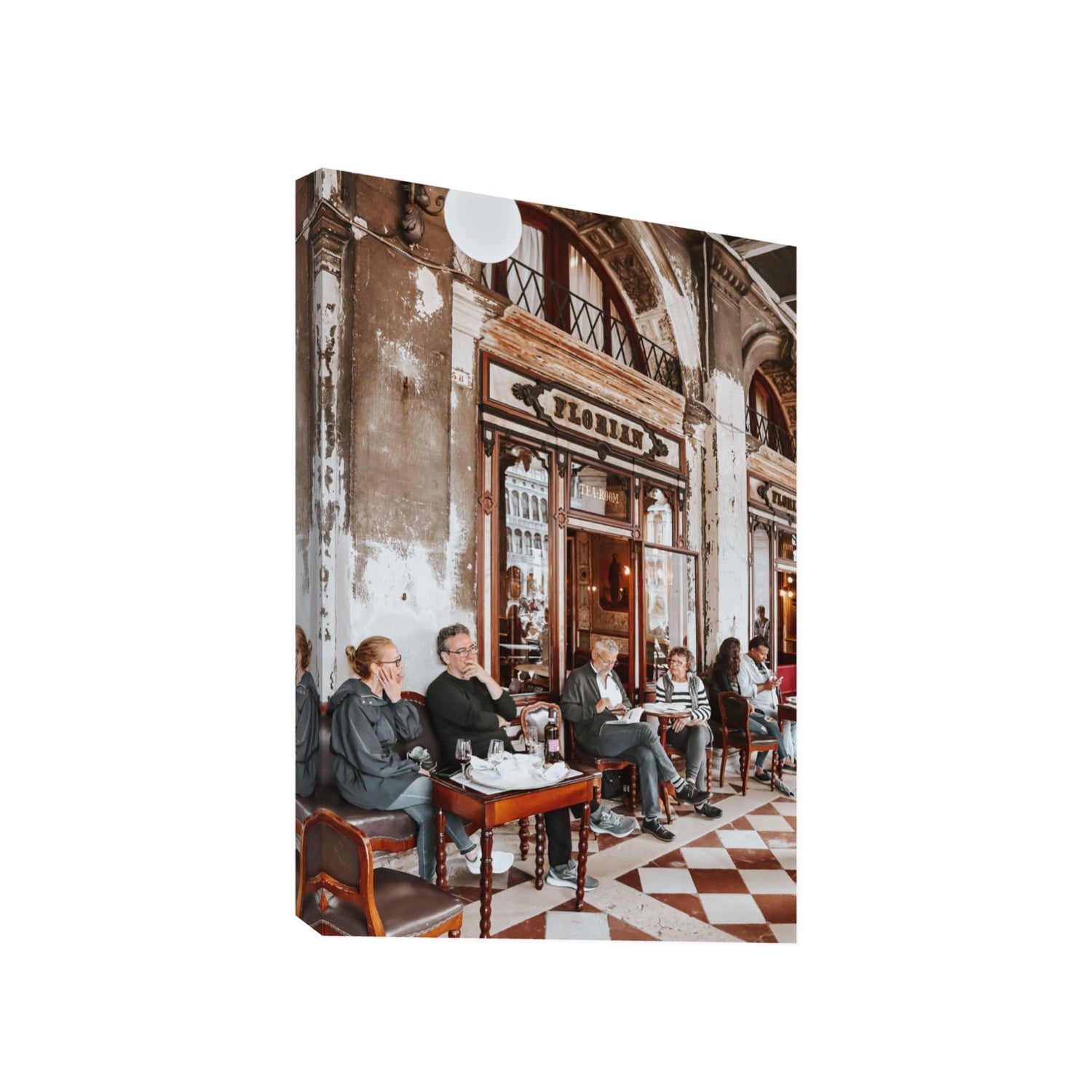 Tea Room Venice Italian wall art Gallery stretched canvas print