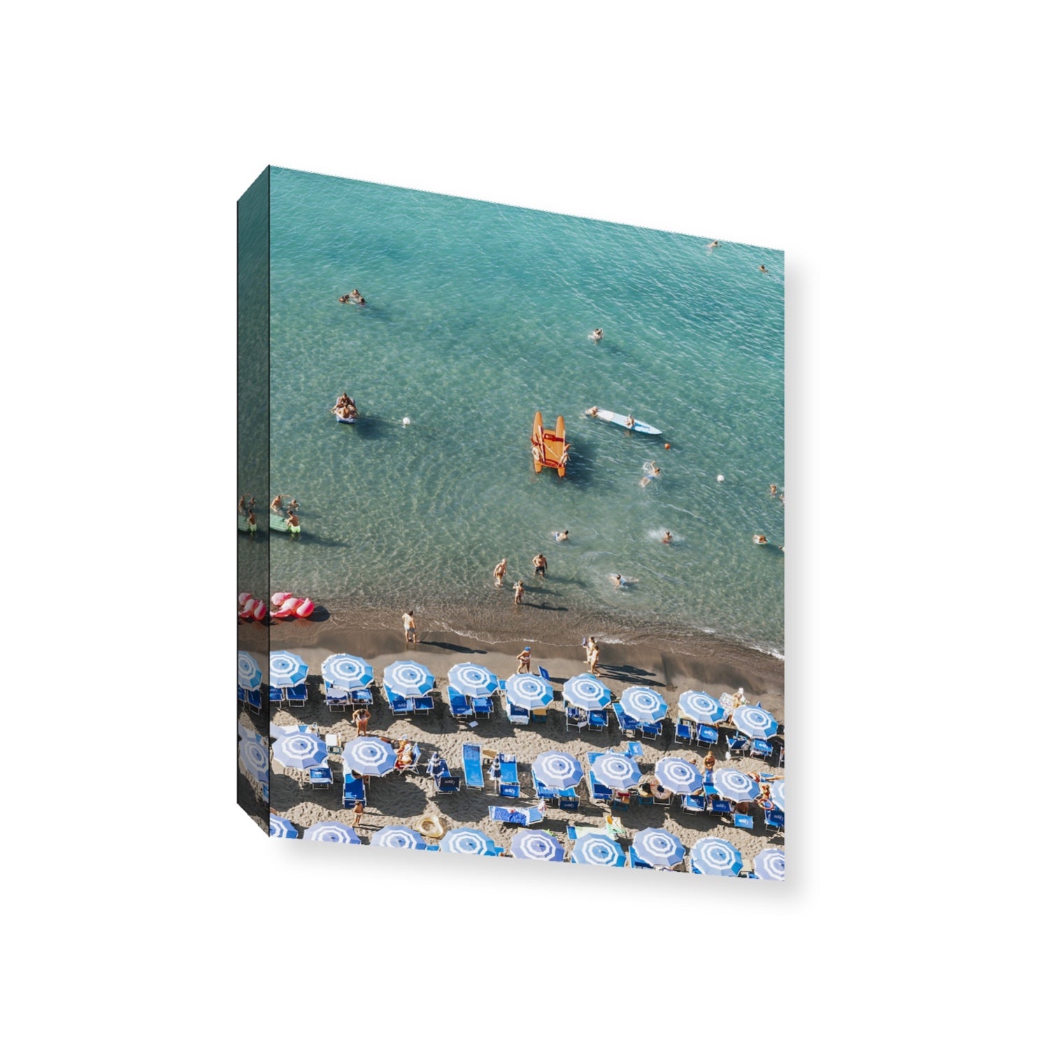 Aquamarine Oasis Sorrento Italian coastal wall art Gallery stretched canvas print