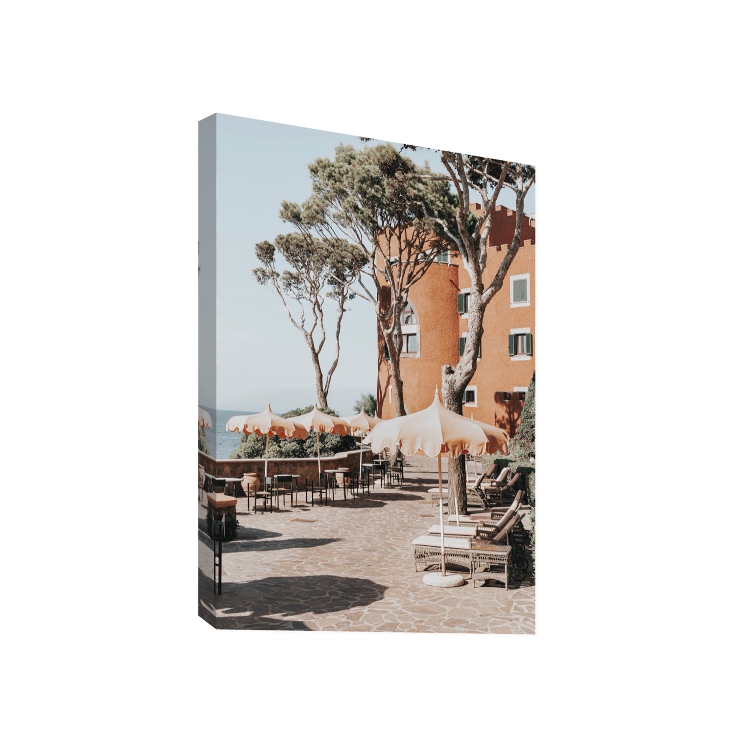 Mezzatorre Ischia Italian Mediterranean decor wall art Gallery stretched canvas print
