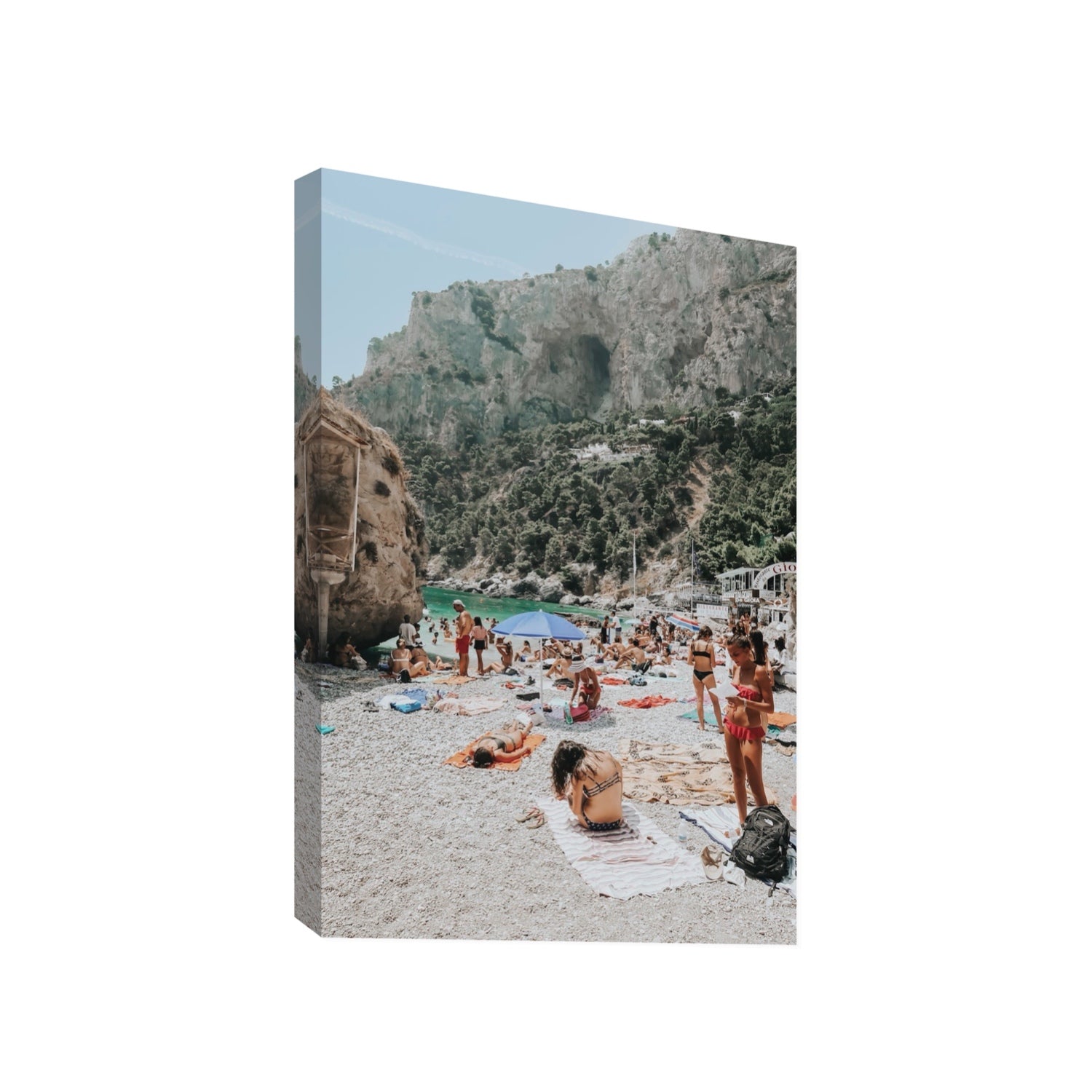 Marina Piccola Capri Mediterranean wall art Gallery stretched canvas print