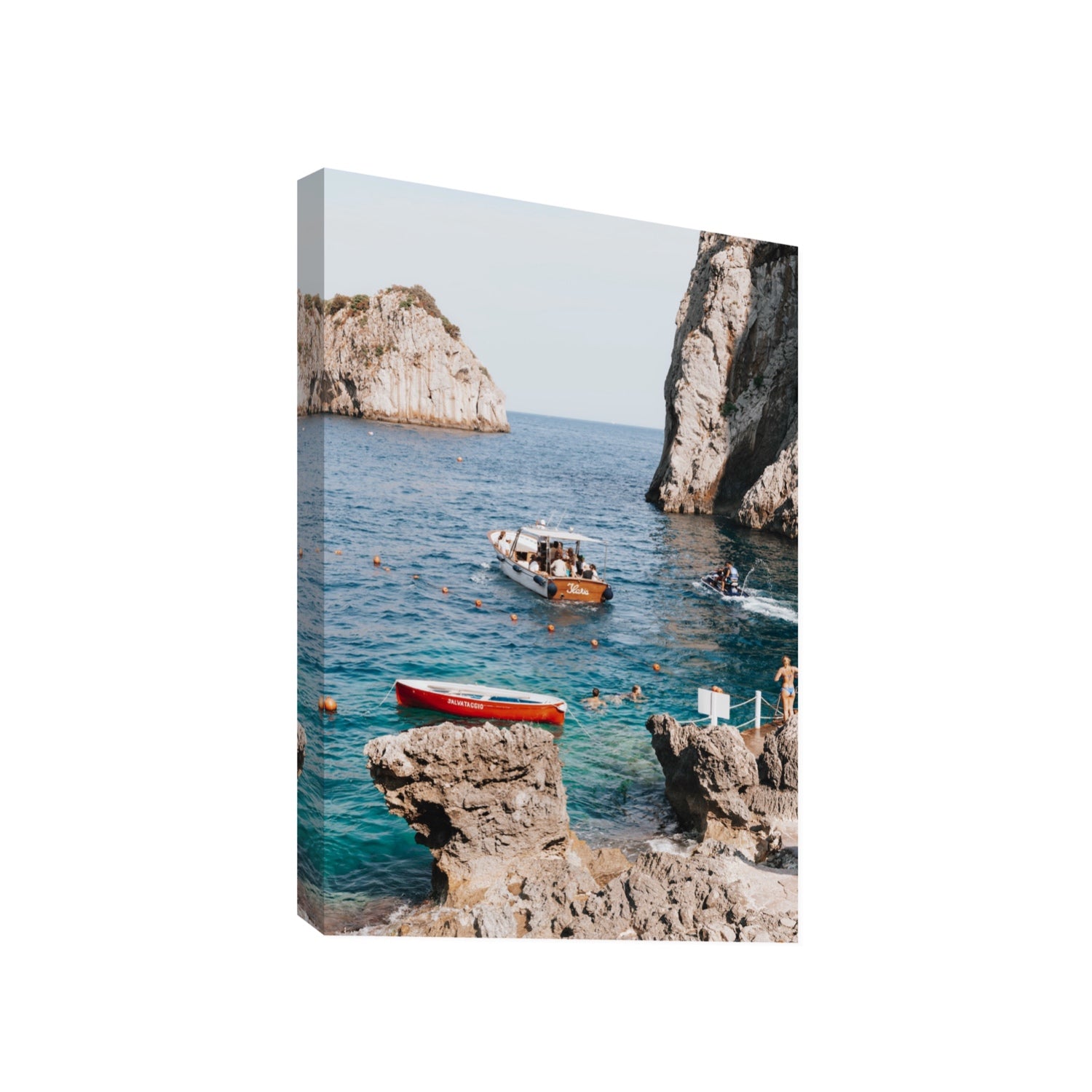 Set Sail fine art print, Capri, Italy, Gallery, Stretched Canvas