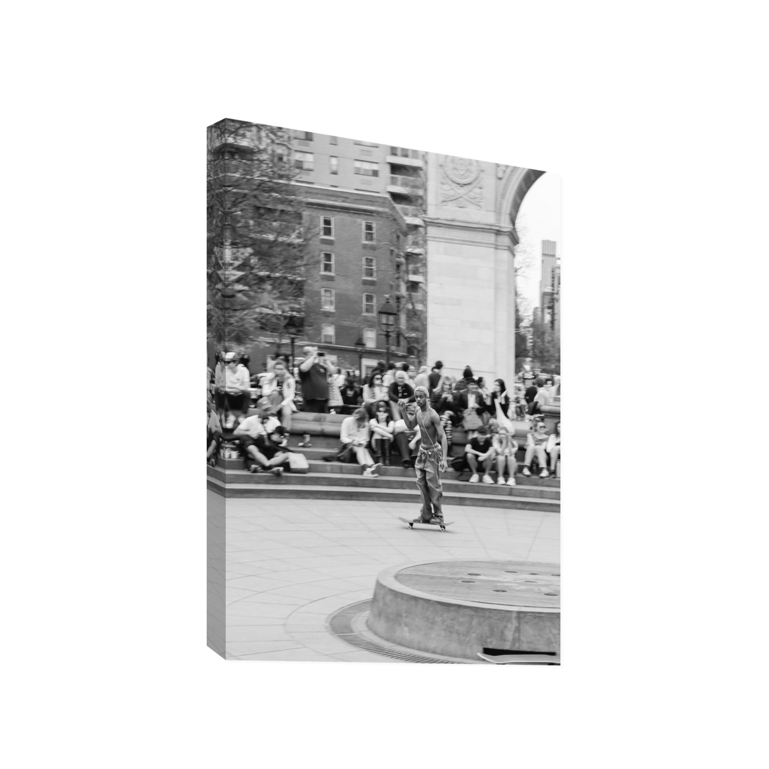 Parkside Pirouettes New York NYC Black & White wall art Gallery stretched canvas print