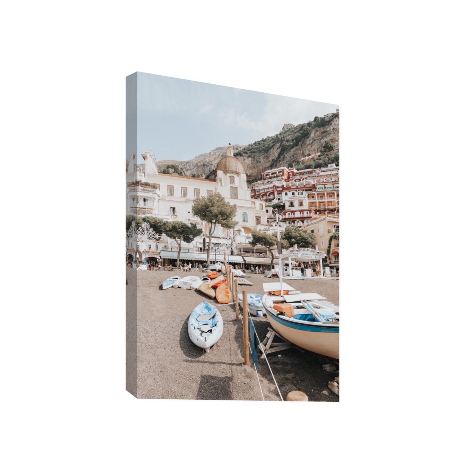 Seaside Hues Positano wall art Gallery stretched canvas print