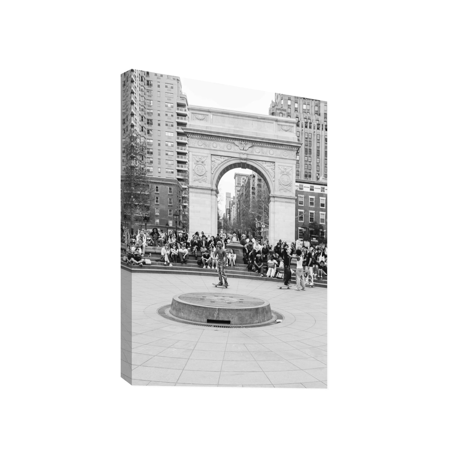 Concrete Conqueror New York NYC Skateboard wall art Gallery stretched canvas print