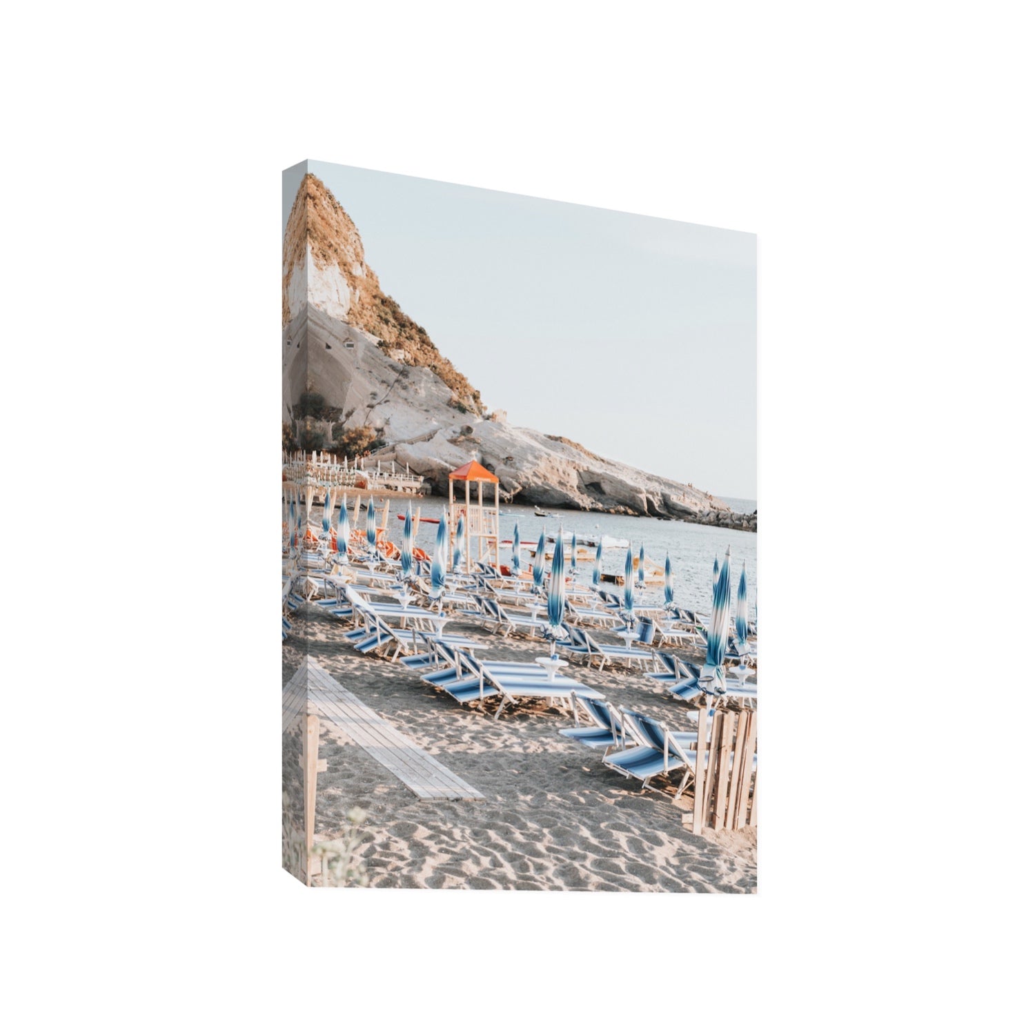 The Golden Hour Ischia Italian coastal wall art Gallery stretched canvas print