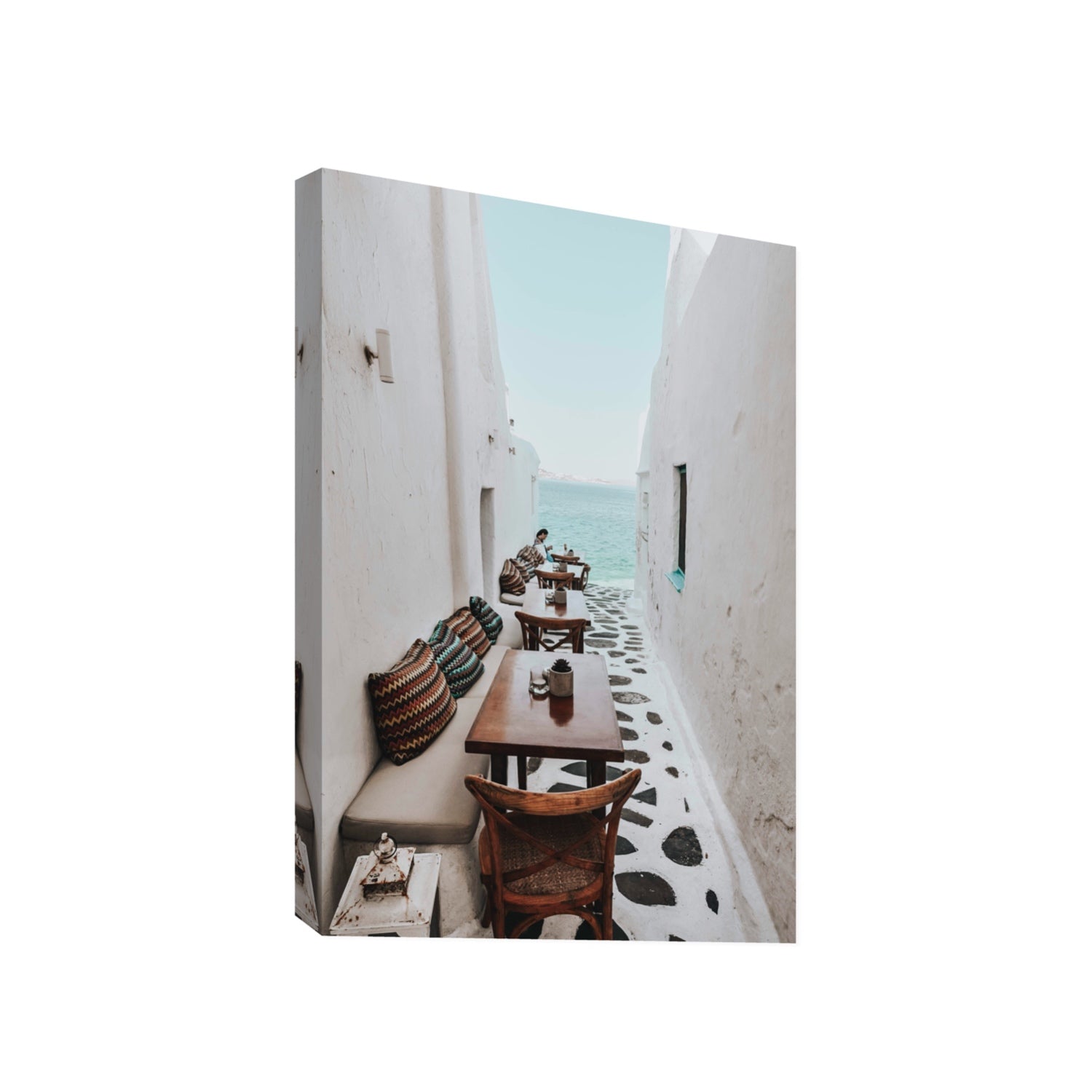 Trip Down Memory Lane fine art print, Mykonos, Greece, Gallery, Stretched Canvas