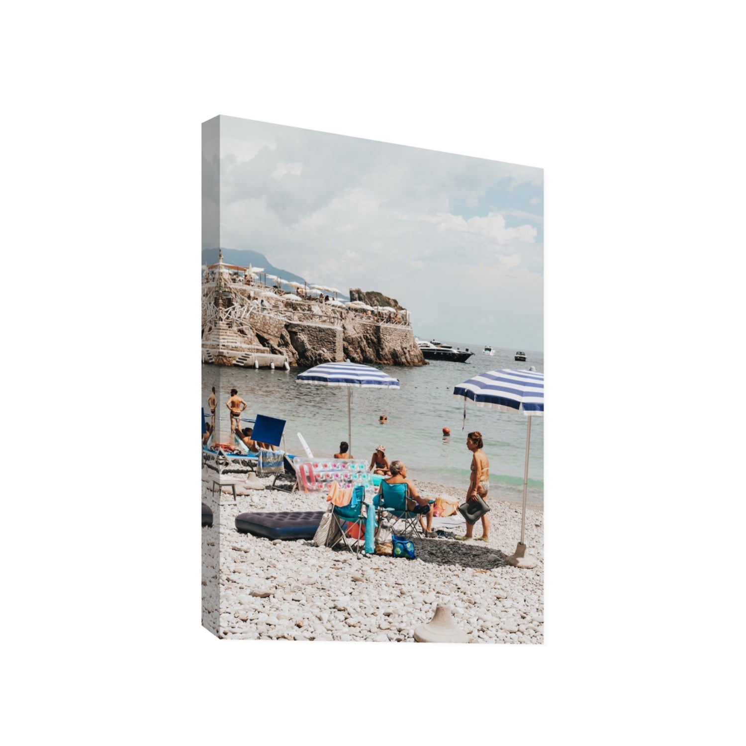 Couple Goals Nerano Amalfi Coast coastal wall art Gallery stretched canvas print