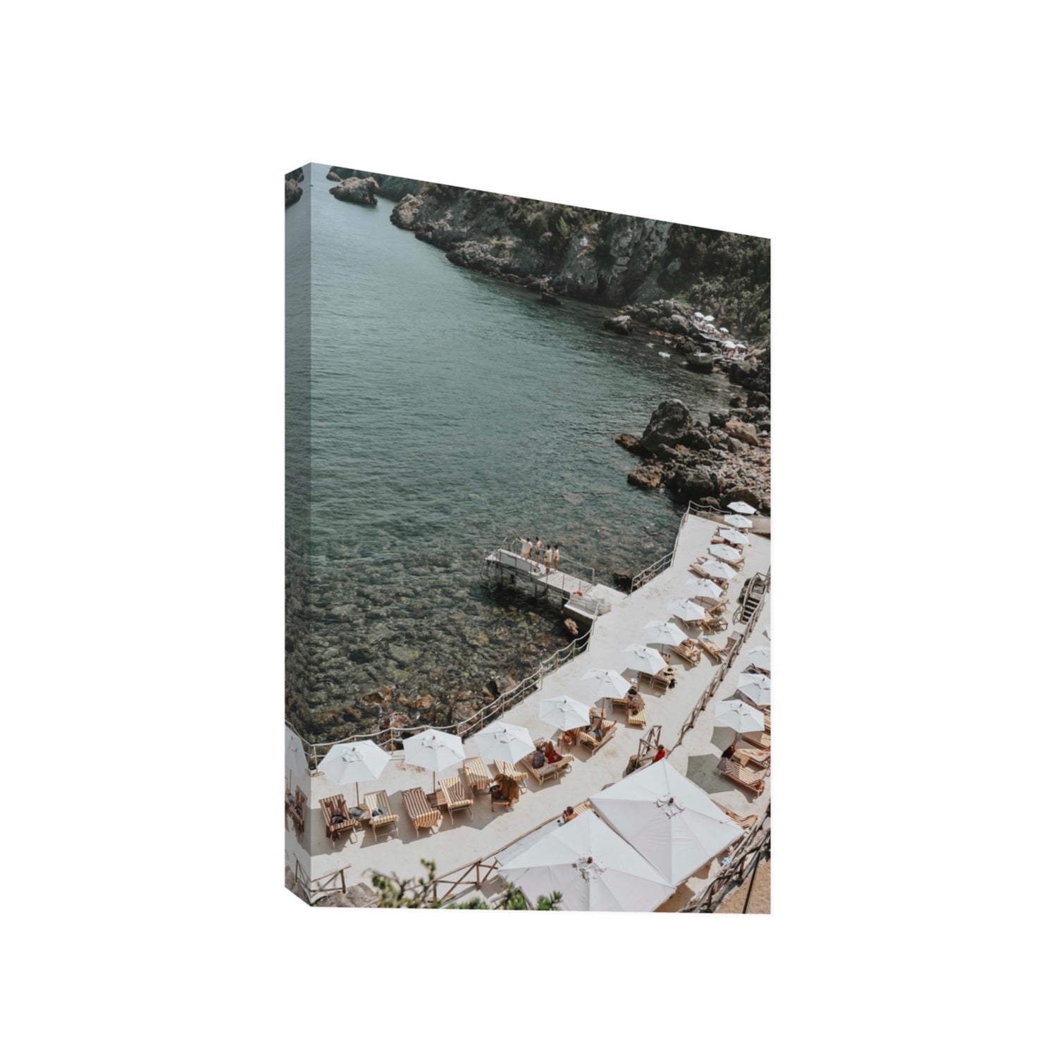 Pier Perspectives Tuscany coastal Italian wall art Gallery stretched canvas print