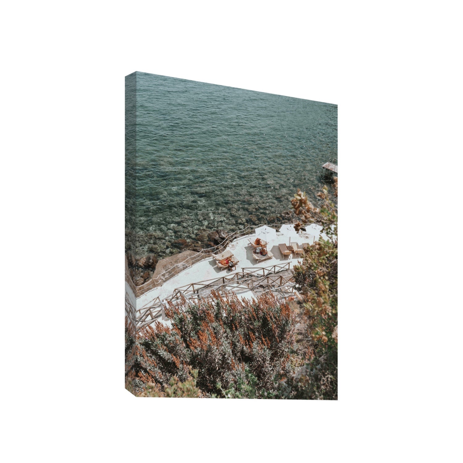 Hidden Gem Tuscany coastal wall art Gallery stretched canvas print