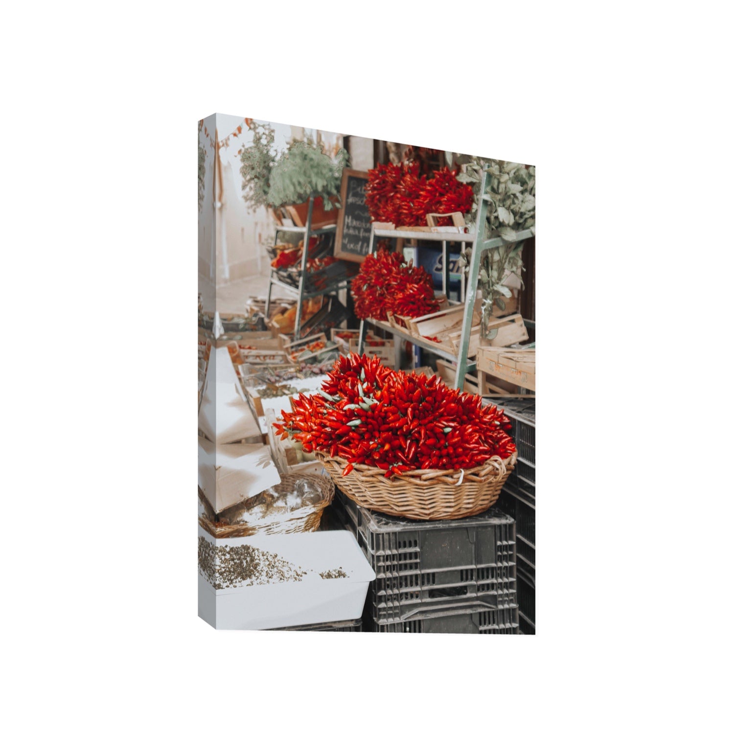 Fiery Cluster Puglia Italian wall art Gallery stretched canvas print
