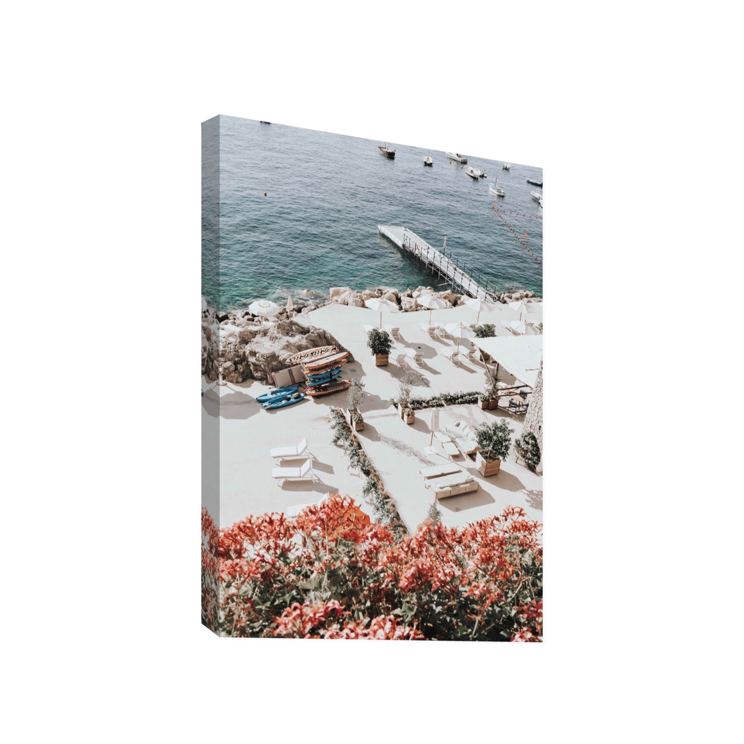 A Work of Art Amalfi coastal wall art Gallery stretched canvas print