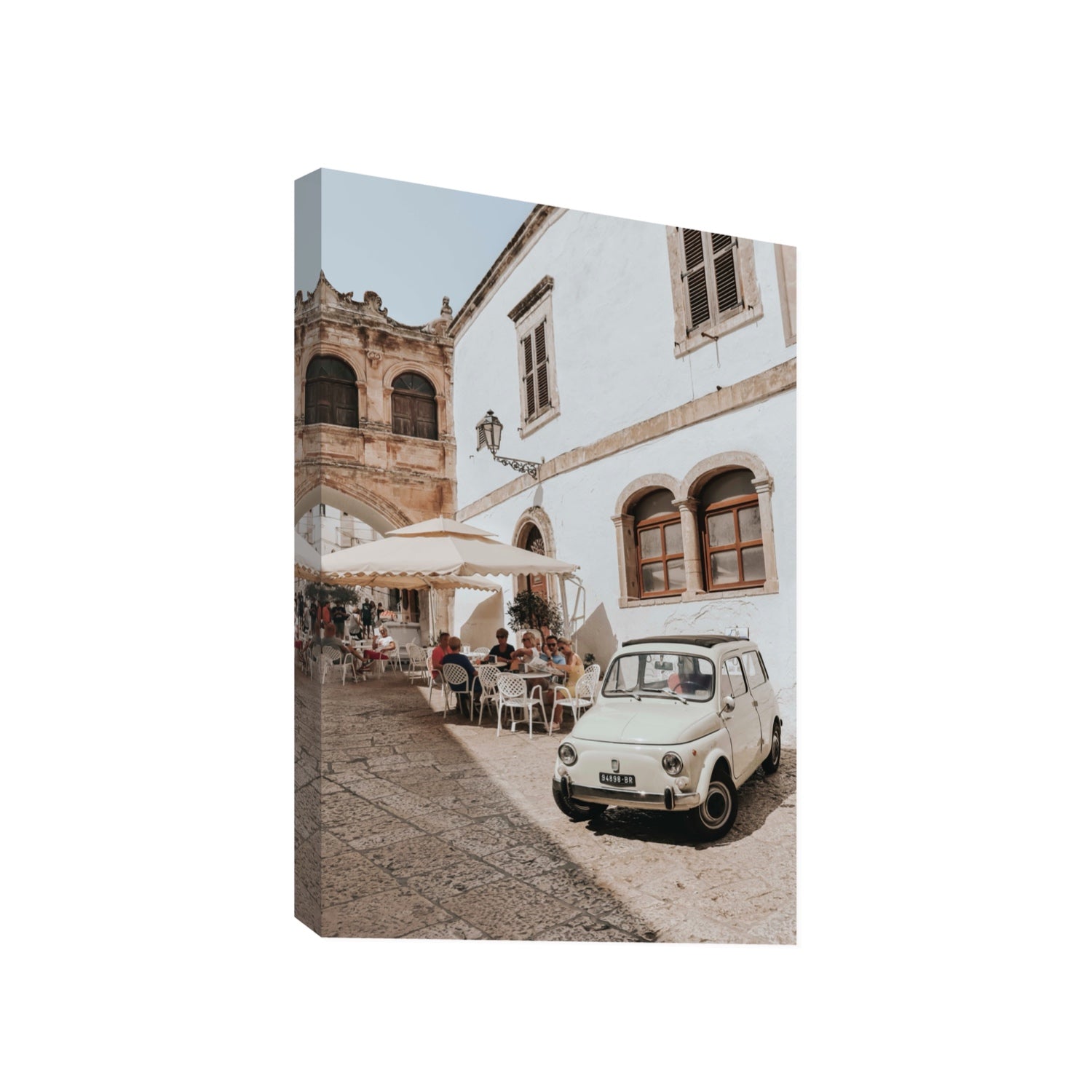 Piazza di Ostuni Puglia Italian wall art Gallery stretched canvas print