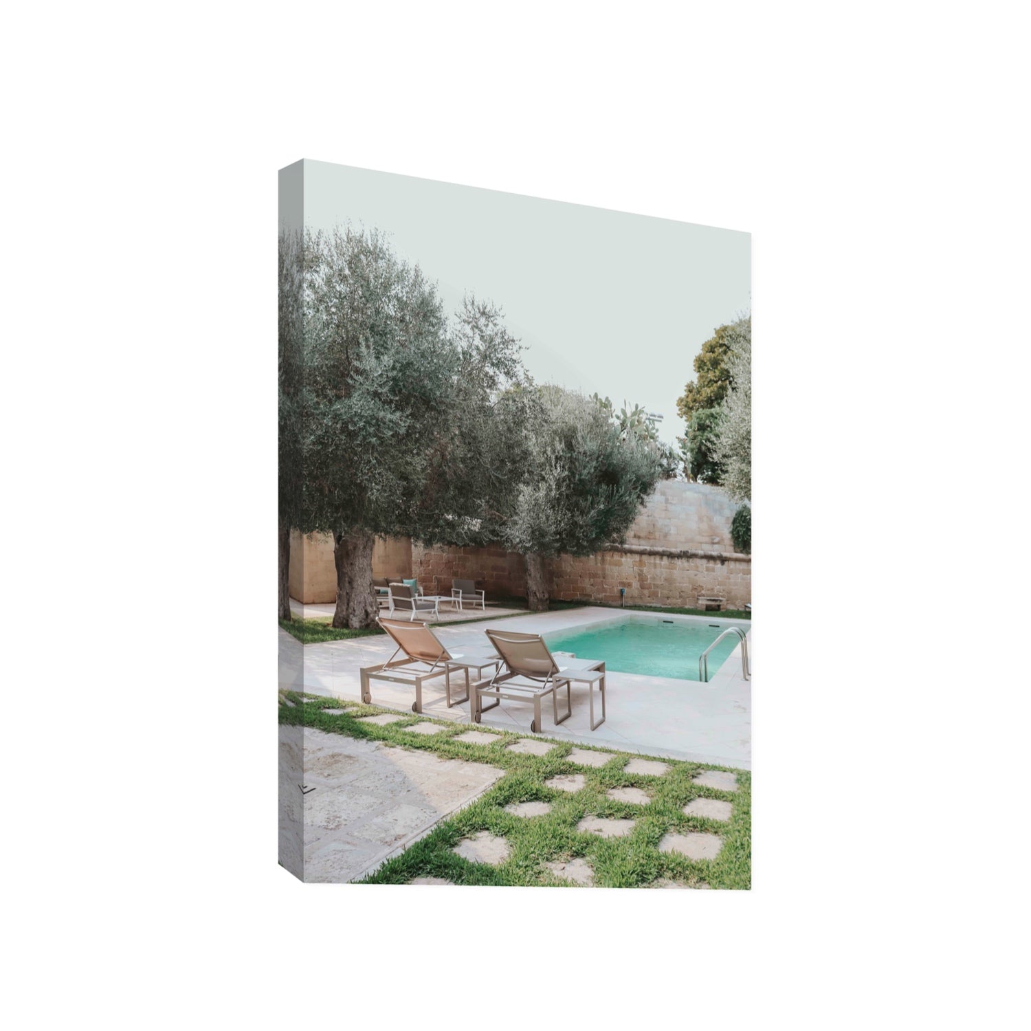 Olive Oasis Puglia Mediterranean wall art Gallery stretched canvas print