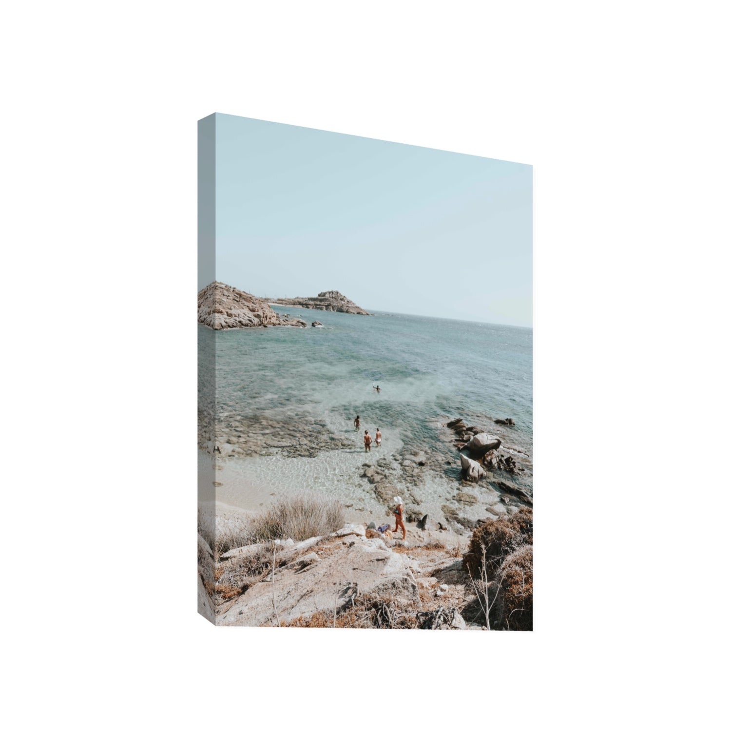 Explorers Mykonos Greek island wall art Gallery stretched canvas print