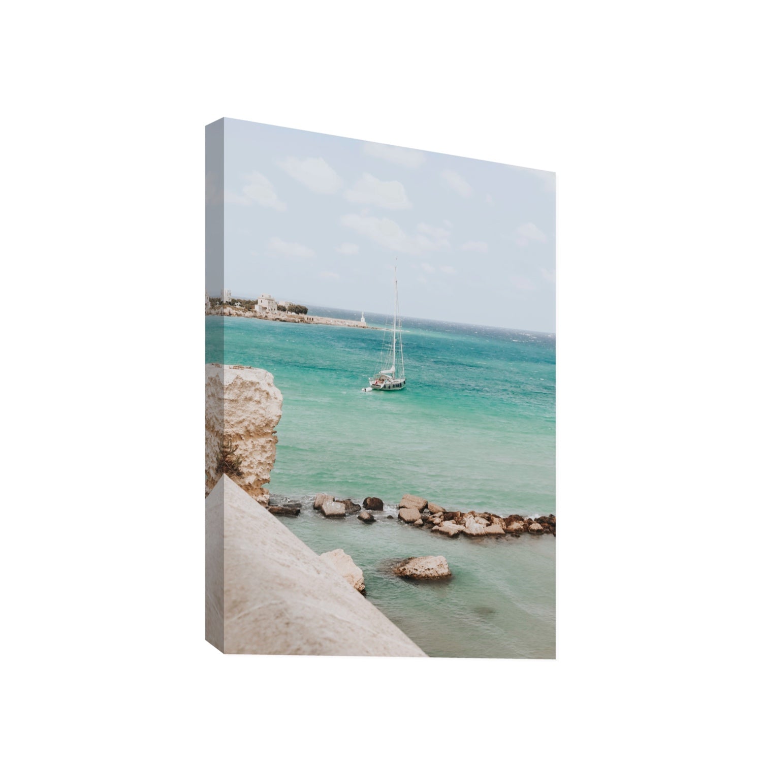Seafarer's Dream Puglia Seafarer’s Dream coastal wall art Gallery stretched canvas print