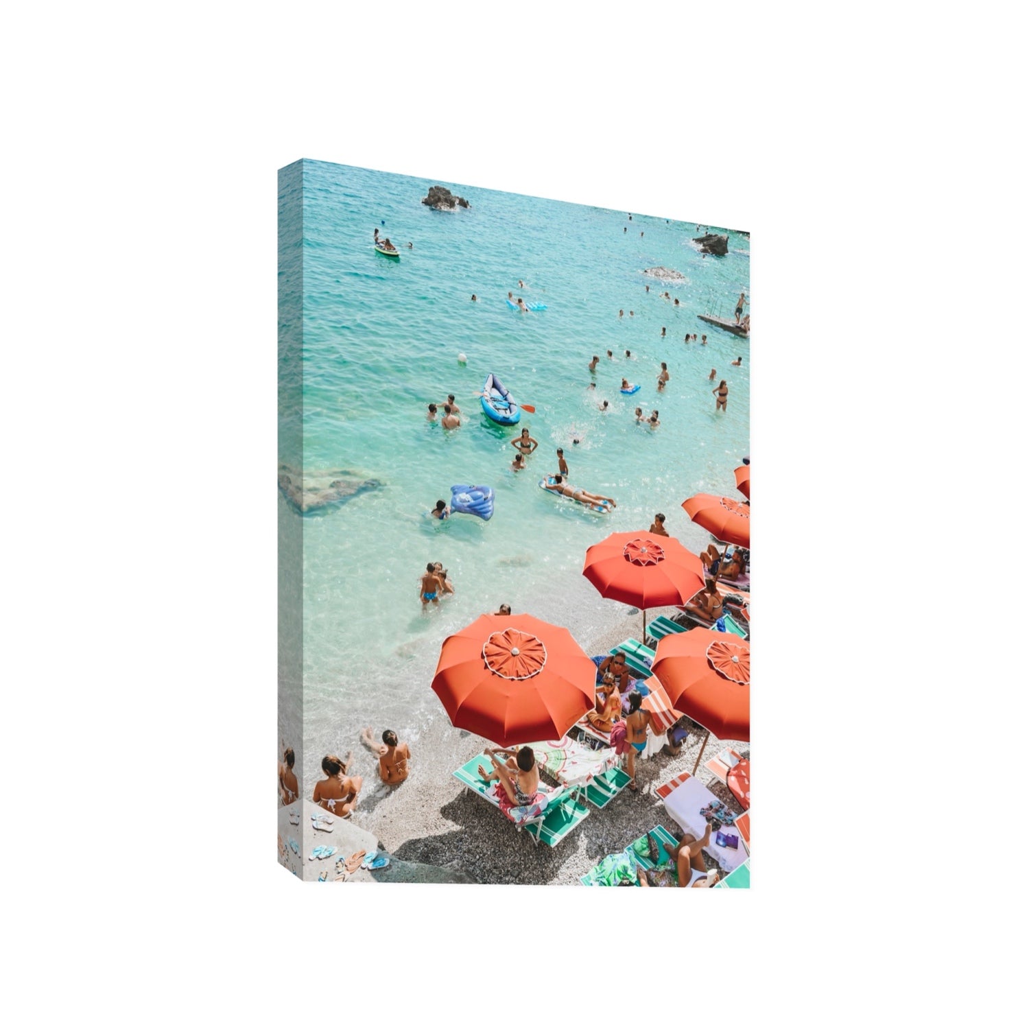 Easy Street Capri Italian beach wall art Gallery stretched canvas print