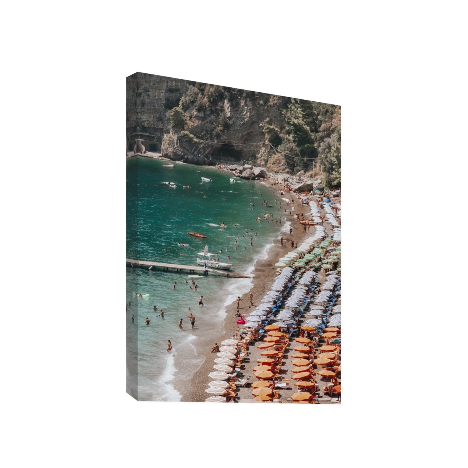 Ocean's Playground Positano decor wall art Gallery stretched canvas print