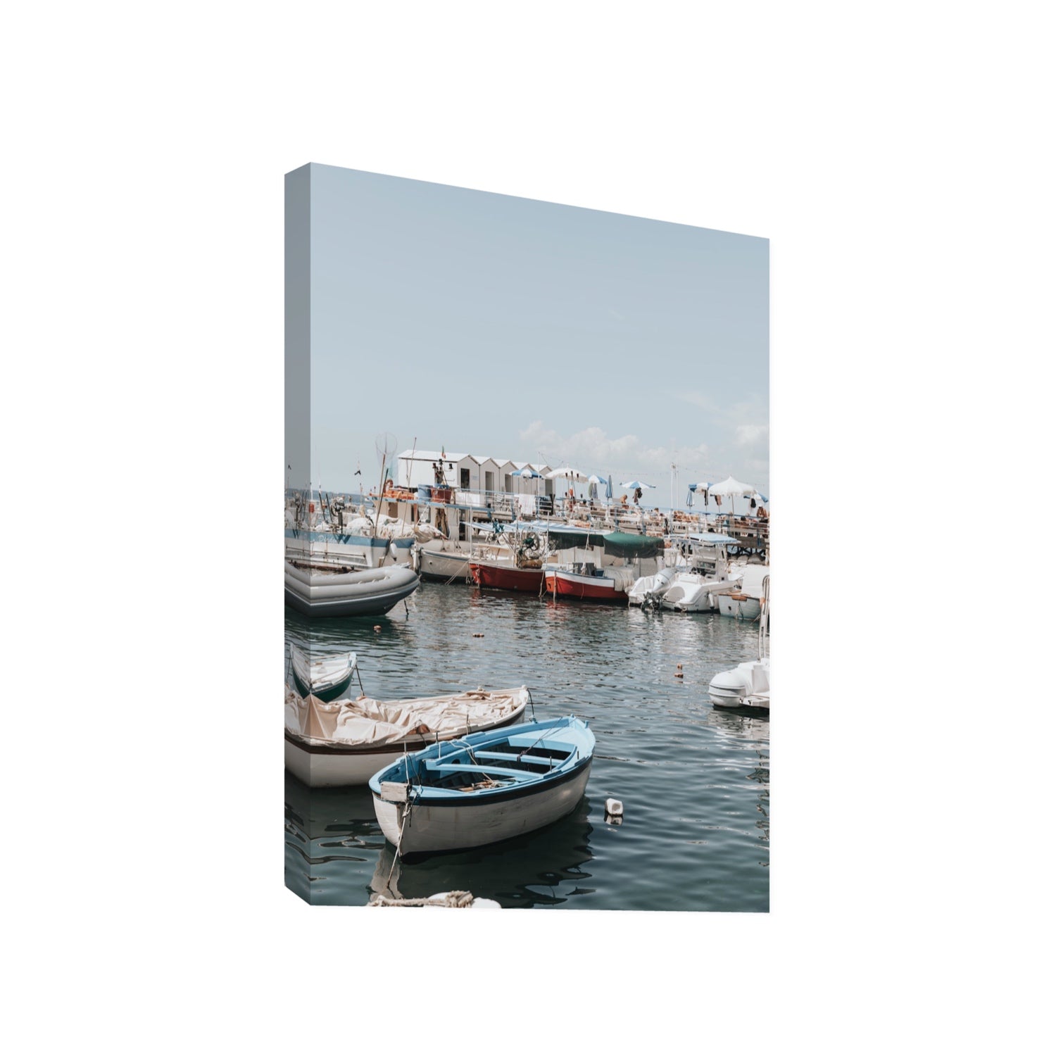 Harbour Hues Sorrento coastal Carousel wall art Gallery stretched canvas print