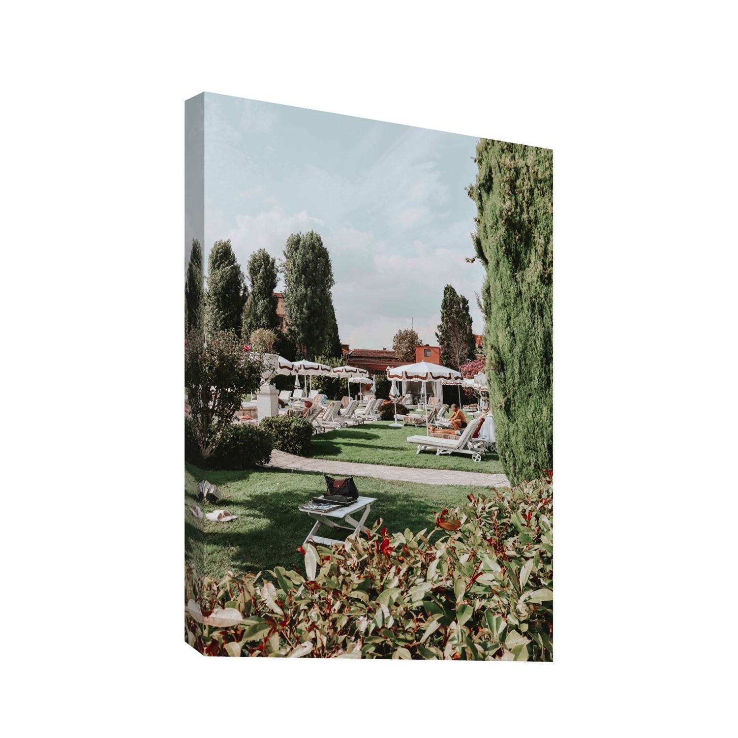 Private Serenity Venice Italian wall art Statement stretched canvas print