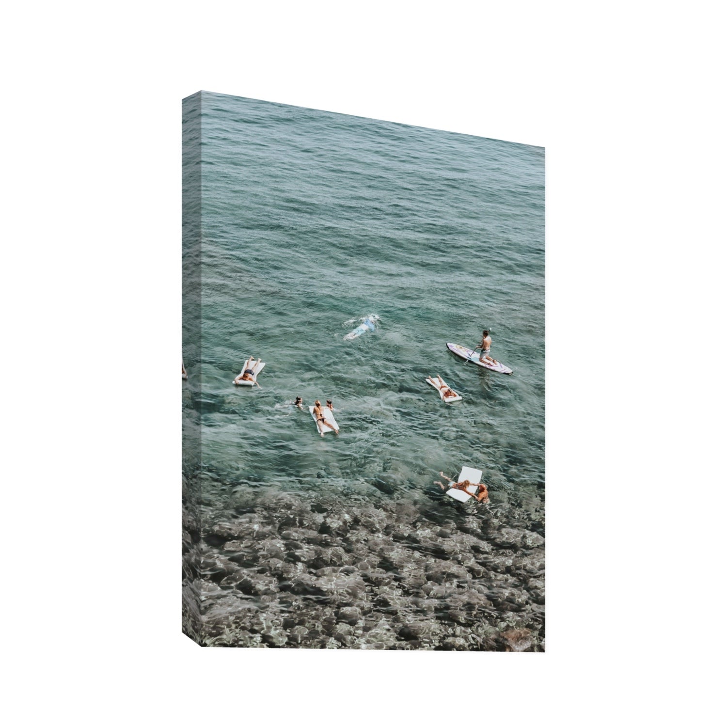 The Big Chill Tuscany coastal Italian wall art Statement stretched canvas print