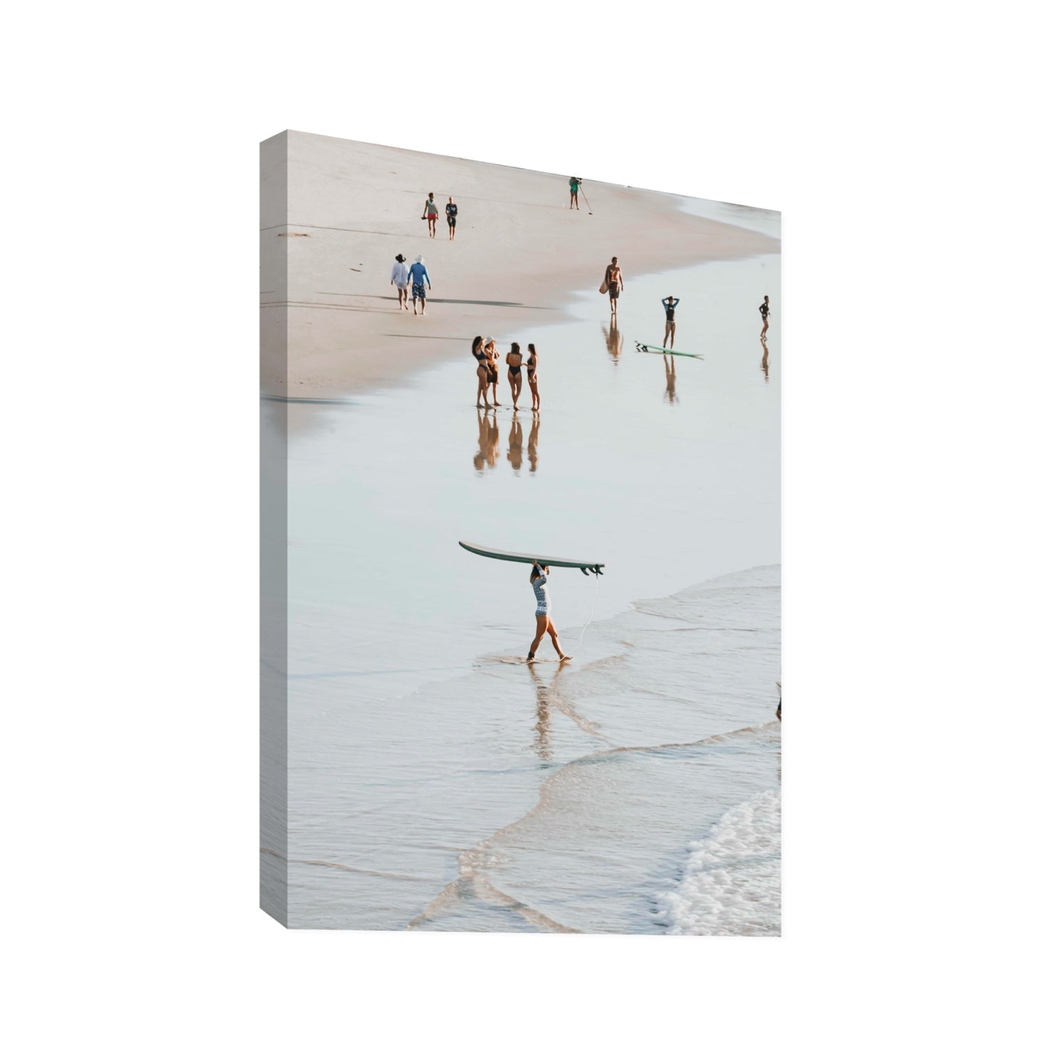 Bailey Byron Bay beach coastal decor wall art Statement stretched canvas print