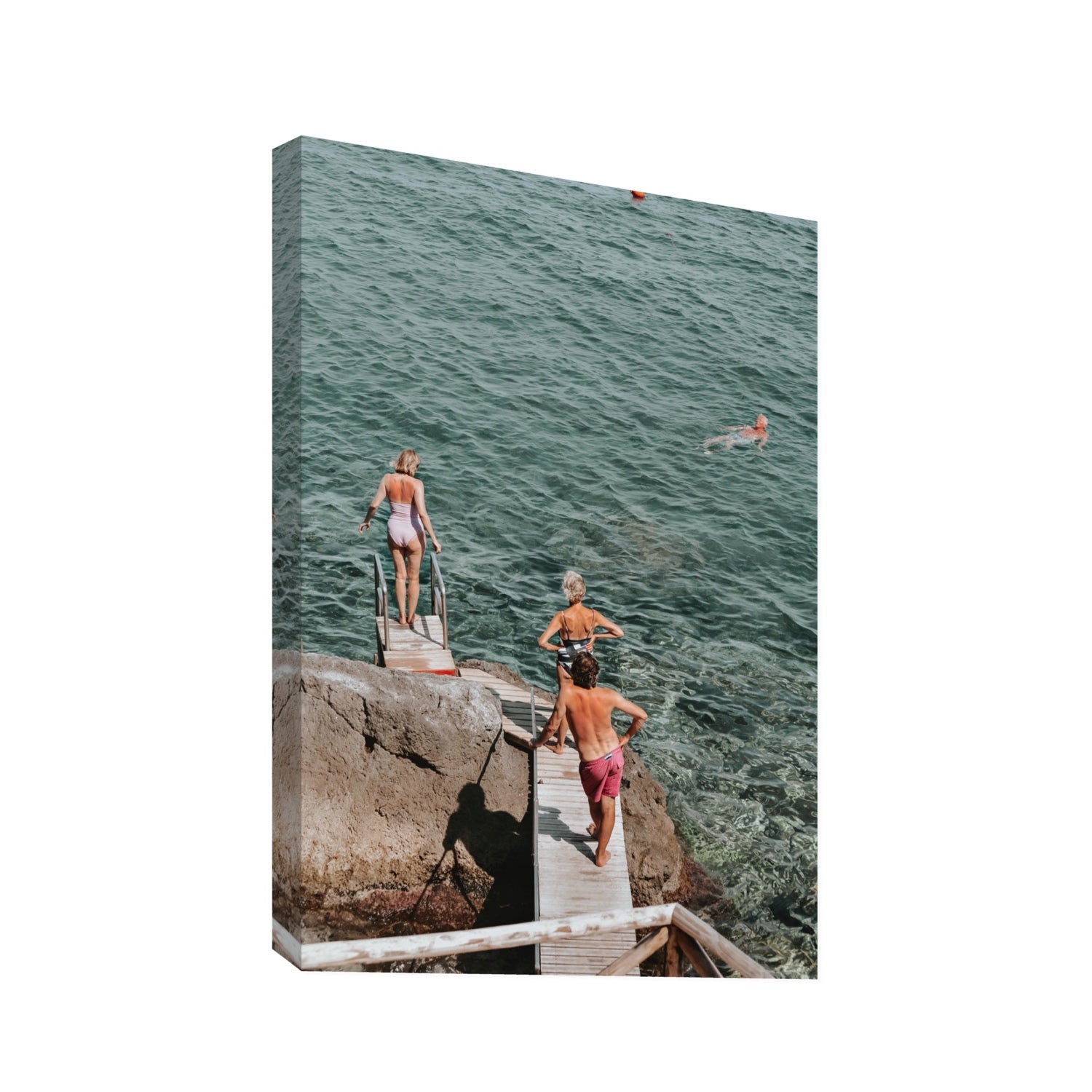 Freewheeling Spirit Tuscany coastal Italian wall art Statement stretched canvas print