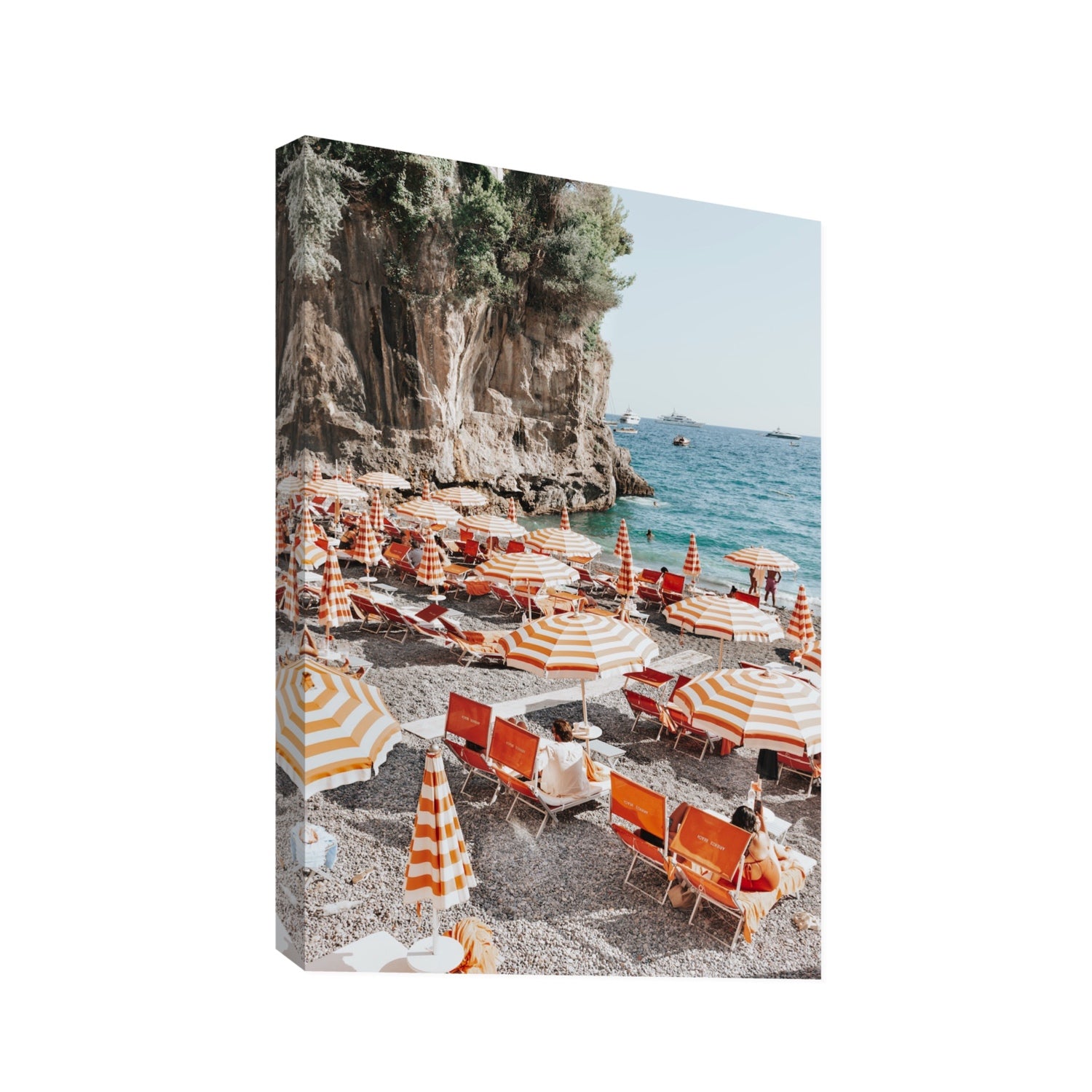 Tangerine Dream fine art print, Positano, Italy, Statement, Stretched Canvas