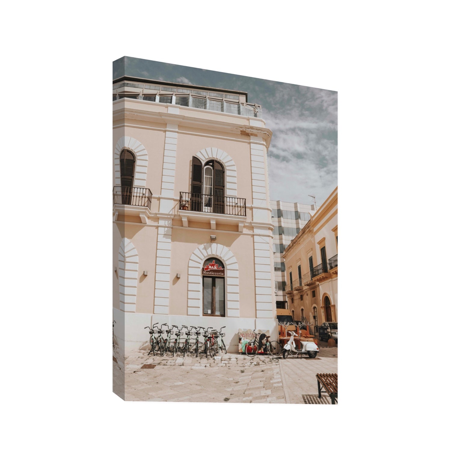 Rosticceria Puglia Italian wall art Statement stretched canvas print