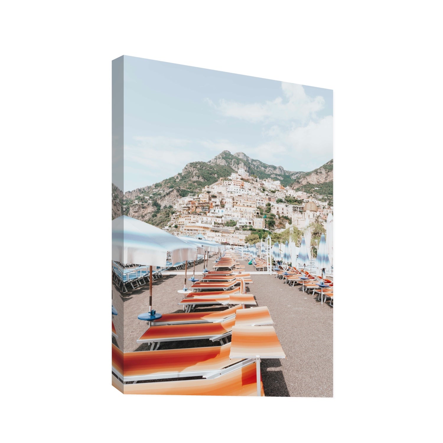 A Symphony of Colours fine art print, Positano, Italy, Statement, Stretched Canvas