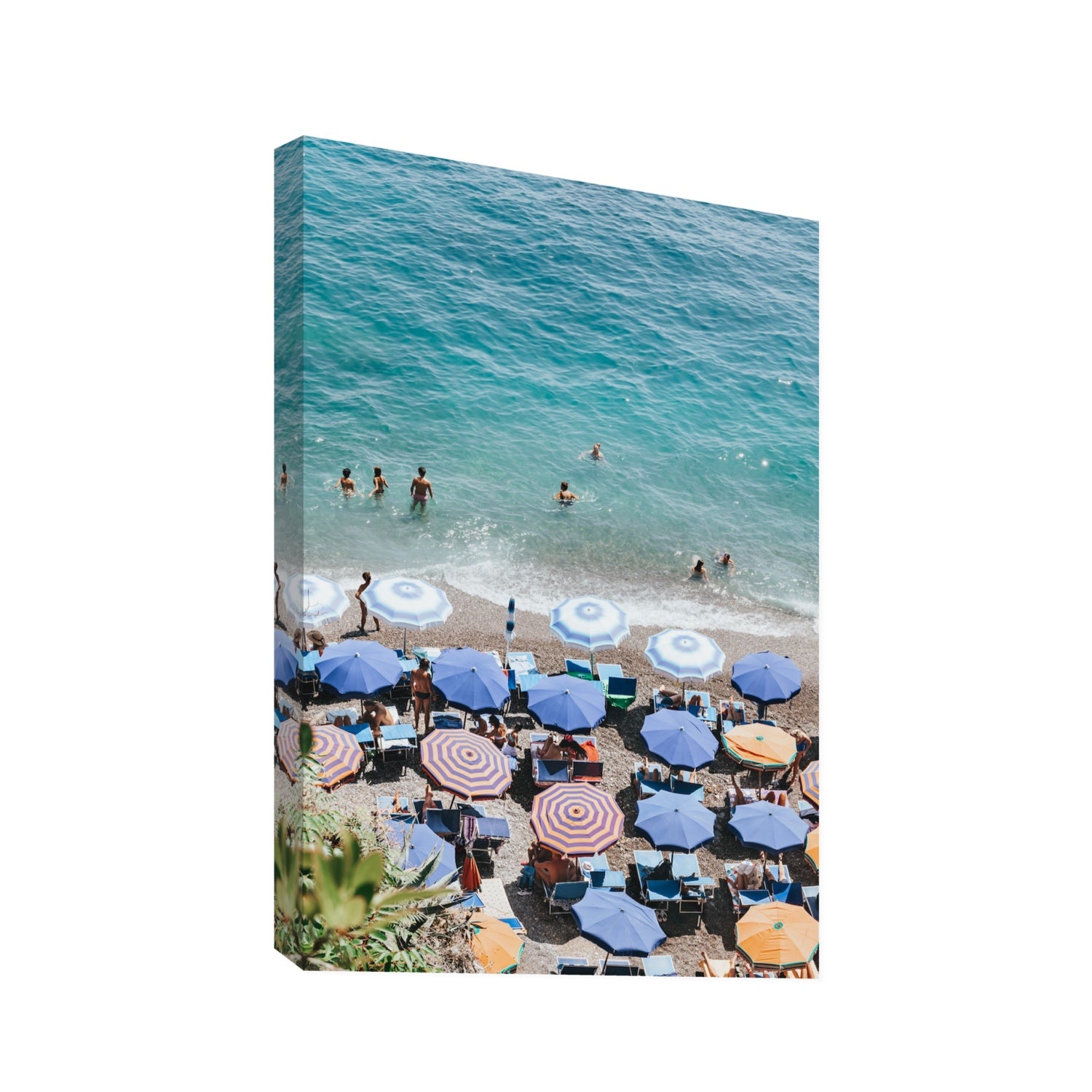 Paradise Beach fine art print, Positano, Italy, Statement, Stretched Canvas