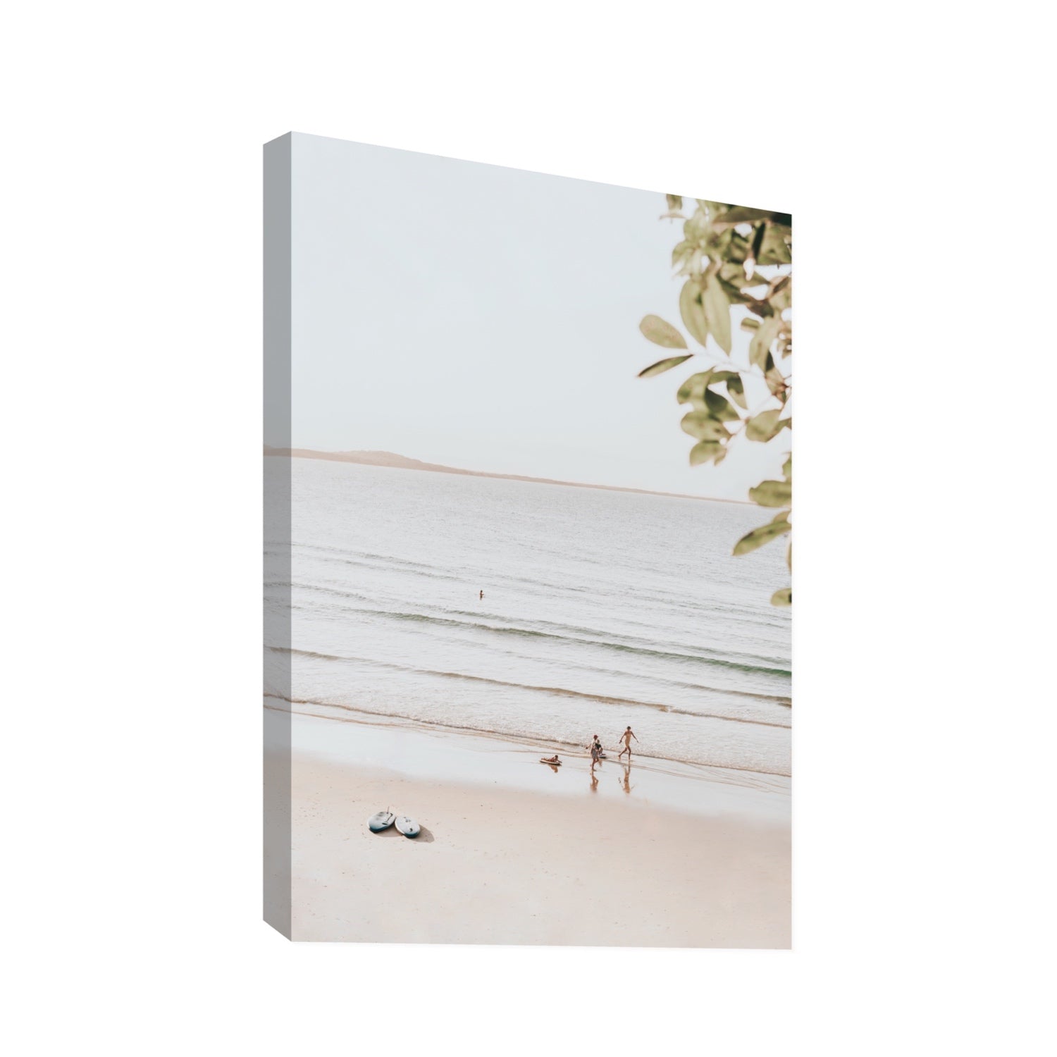 Walking On Sunshine fine art print, Noosa, Australia, coastal scenes artwork, Statement, Stretched Canvas