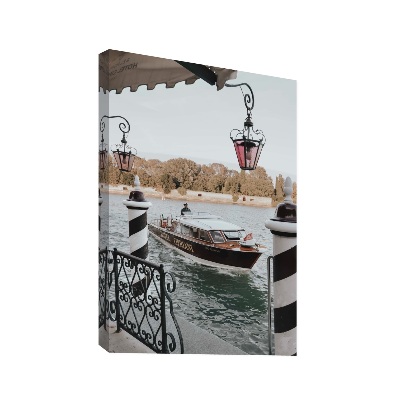 Taxi Shuttle Venice wall art Statement stretched canvas print