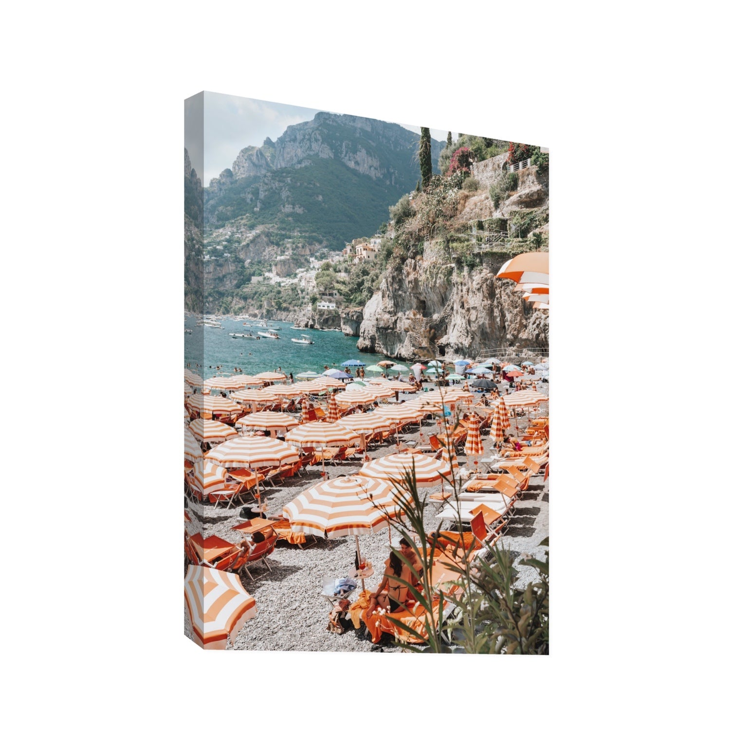 Bagni d'Arienzo Positano decor wall art Statement stretched canvas print